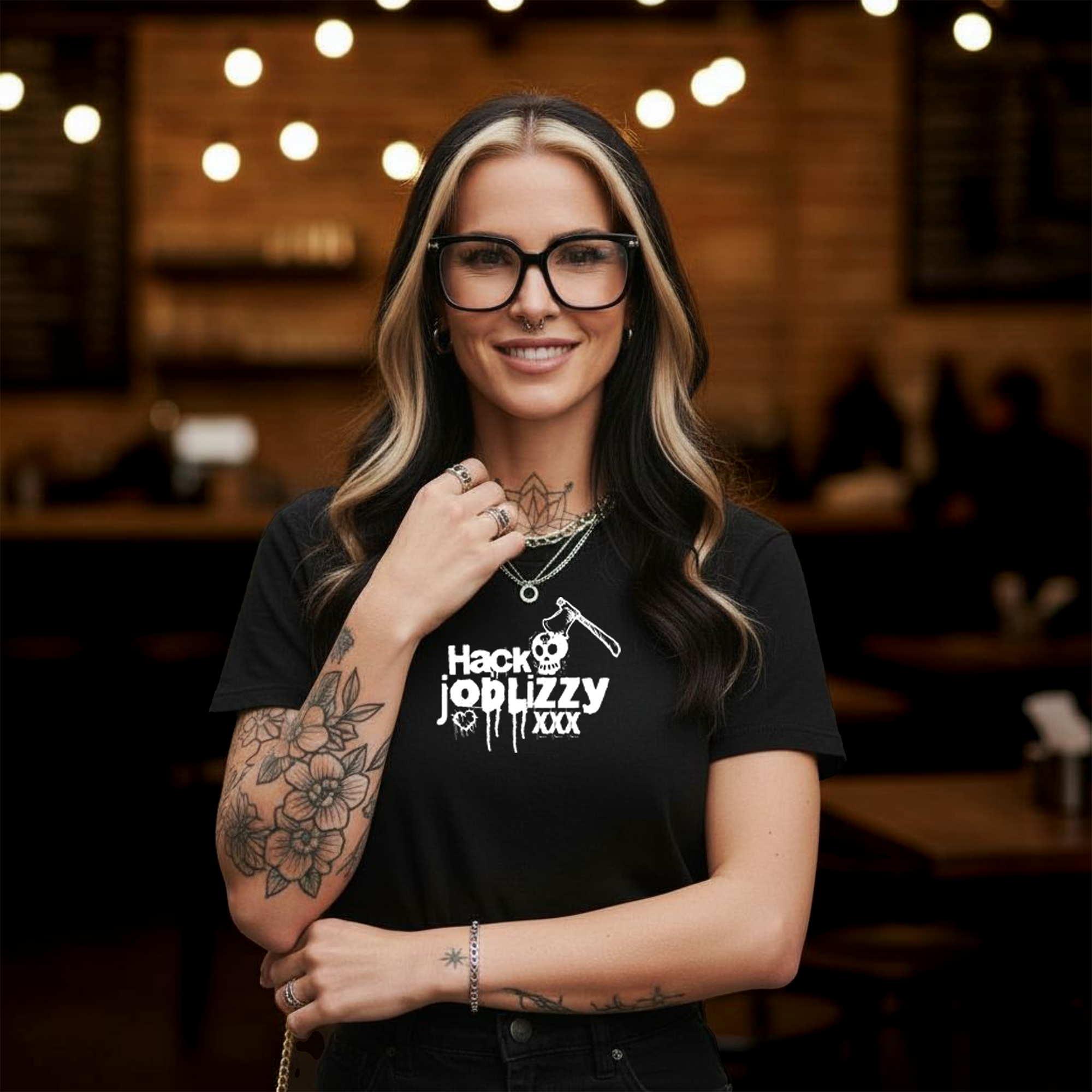 Unisex Garment-Dyed Shirt | Hack Job Lizzy | Generation Axe | Punk Goth Halloween Tee product thumbnail image Unisex Garment-Dyed Shirt | Hack Job Lizzy | Generation Axe | Punk Goth Halloween Tee product thumbnail image