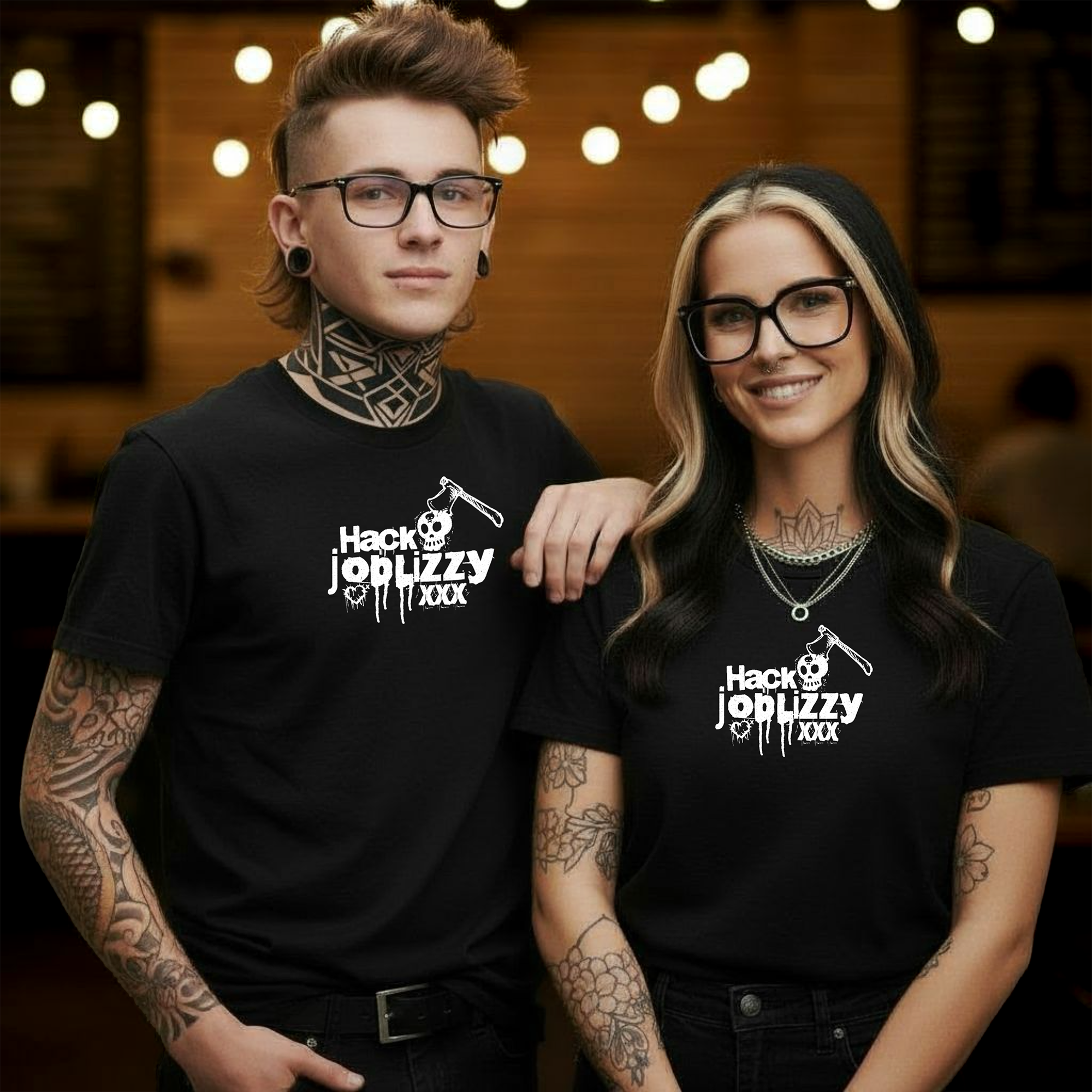 Unisex Garment-Dyed Shirt | Hack Job Lizzy | Generation Axe | Punk Goth Halloween Tee product thumbnail image Unisex Garment-Dyed Shirt | Hack Job Lizzy | Generation Axe | Punk Goth Halloween Tee product thumbnail image