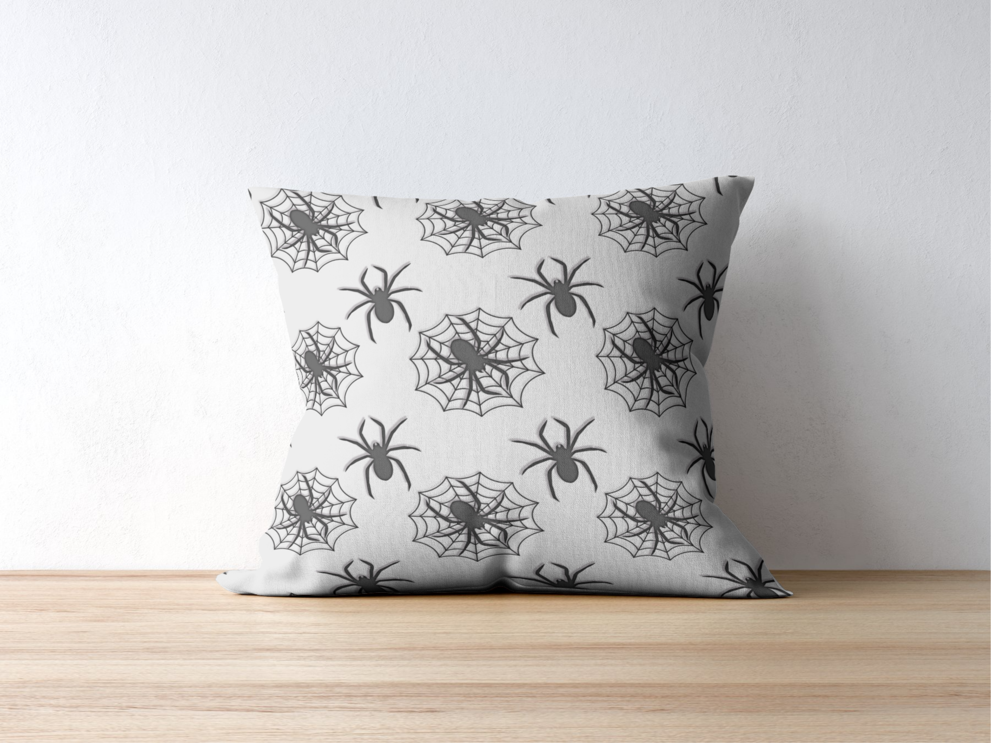 Halloween Spider Web Pillow | Faux Suede Square Throw Pillow with Spooky Spider Design for Gothic & Seasonal Home Décor product thumbnail image Halloween Spider Web Pillow | Faux Suede Square Throw Pillow with Spooky Spider Design for Gothic & Seasonal Home Décor product thumbnail image