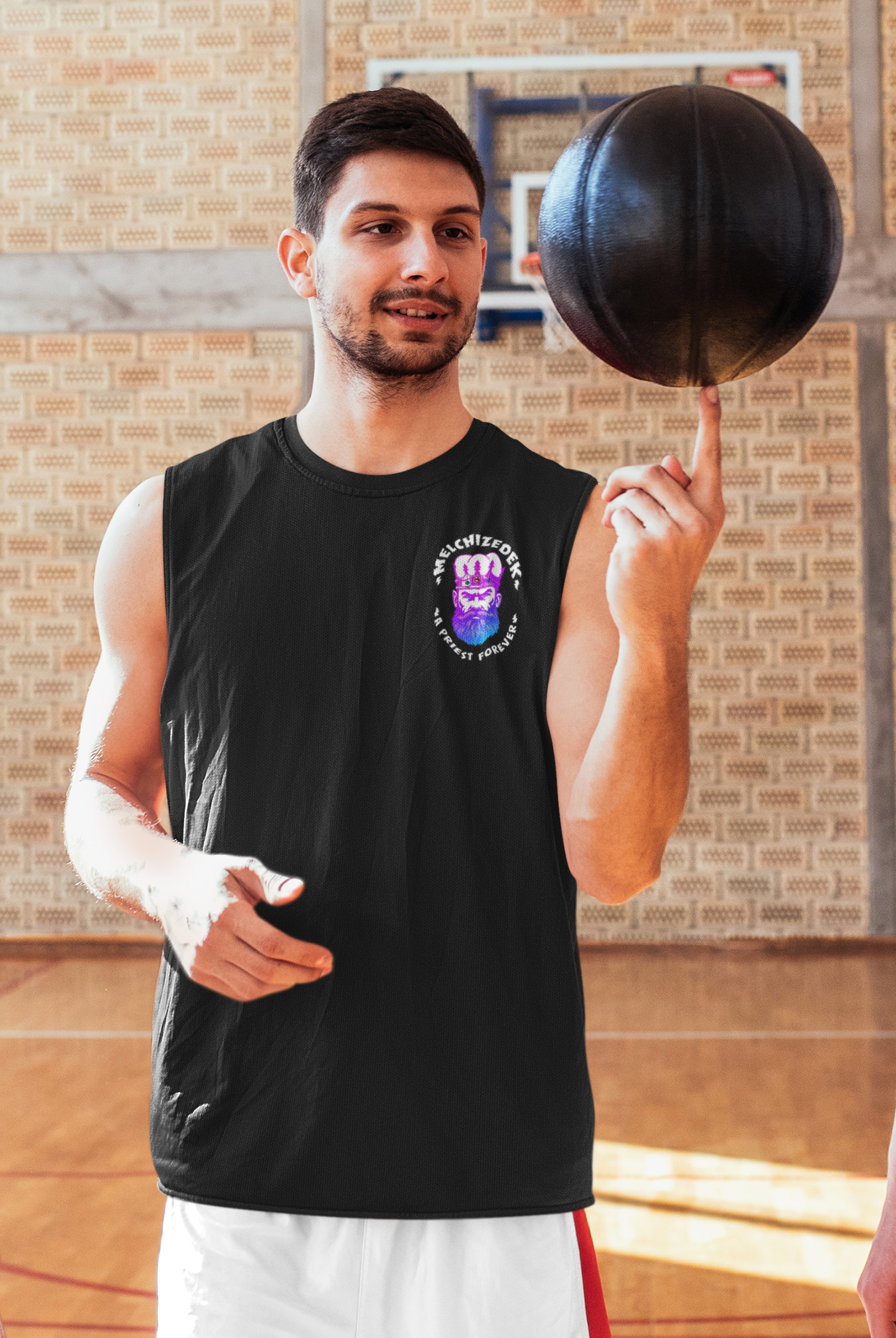 MELCHIZEDEK Unisex Tank | Unique Graphic Sleeveless Tee, Religious Tank Top, Summer Fashion, Casual Wear, Festival Clothing MELCHIZEDEK Unisex Tank | Unique Graphic Sleeveless Tee, Religious Tank Top, Summer Fashion, Casual Wear, Festival Clothing