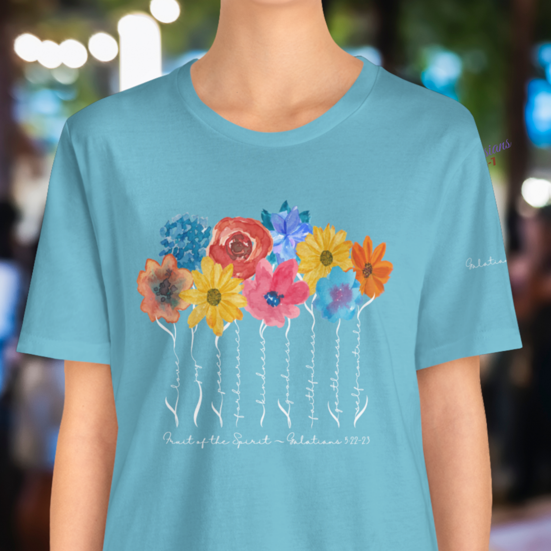 Fruit of the Spirit - Crew Neck Unisex T- Shirt featuring Galatians 5:22-23  product thumbnail image