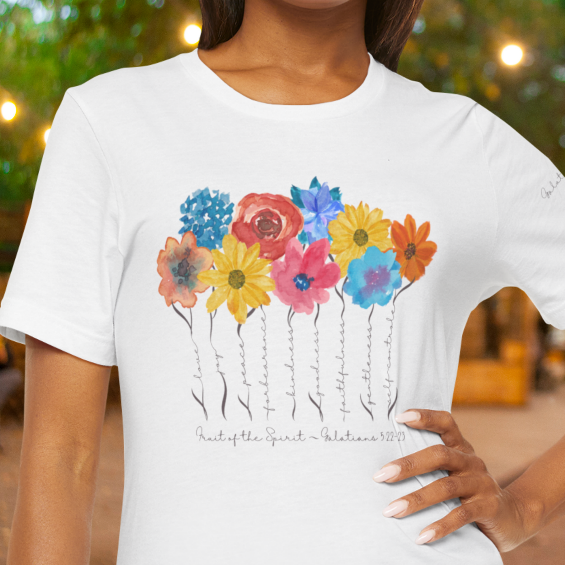 Fruit of the Spirit - Crew Neck Unisex T- Shirt featuring Galatians 5:22-23 Fruit of the Spirit - Crew Neck Unisex T- Shirt featuring Galatians 5:22-23