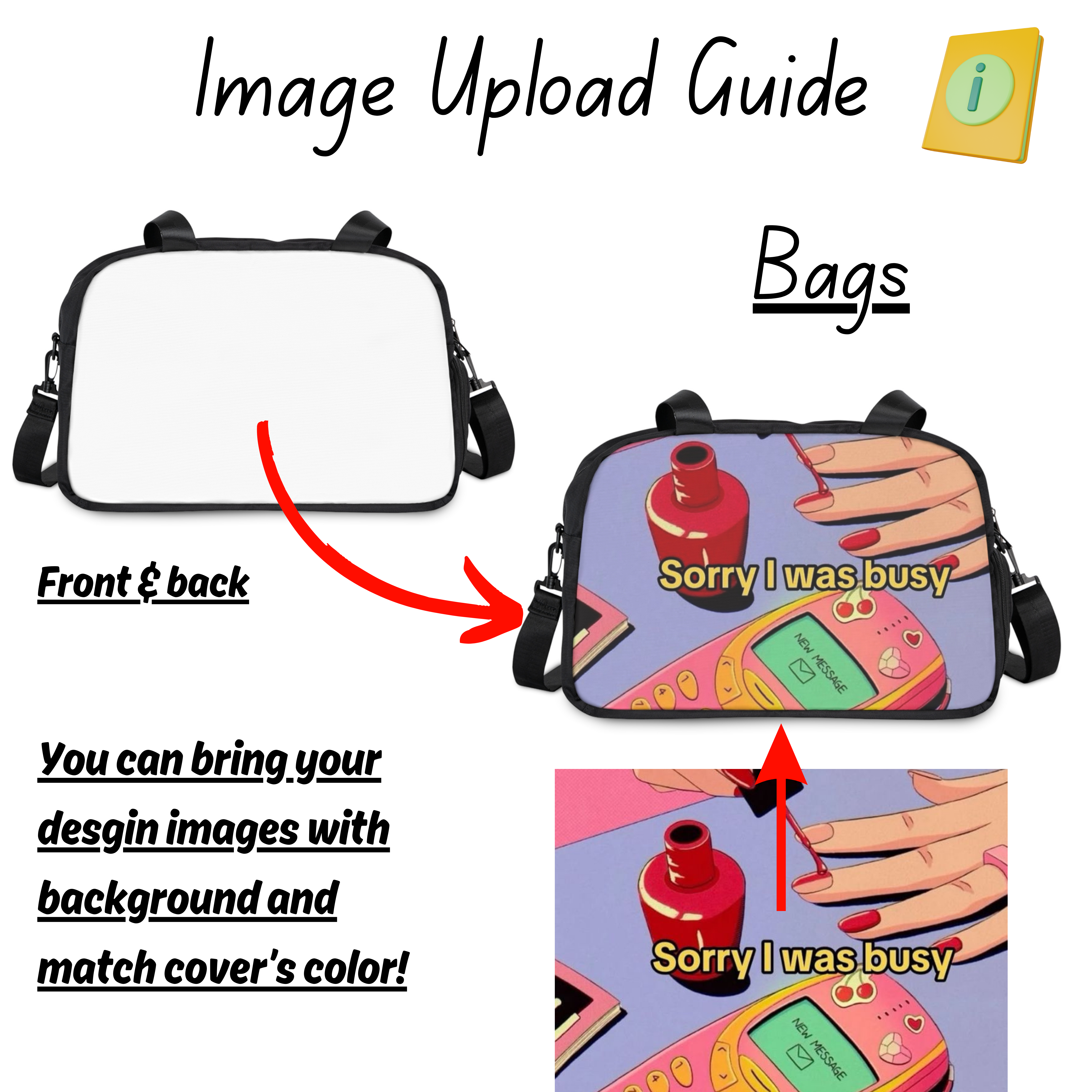 Personalized Fitness Handbag for Gym Lovers, Workout Bag, Training Tote, Sports Duffel, Gift for Fitness Enthusiasts product thumbnail image Personalized Fitness Handbag for Gym Lovers, Workout Bag, Training Tote, Sports Duffel, Gift for Fitness Enthusiasts product thumbnail image