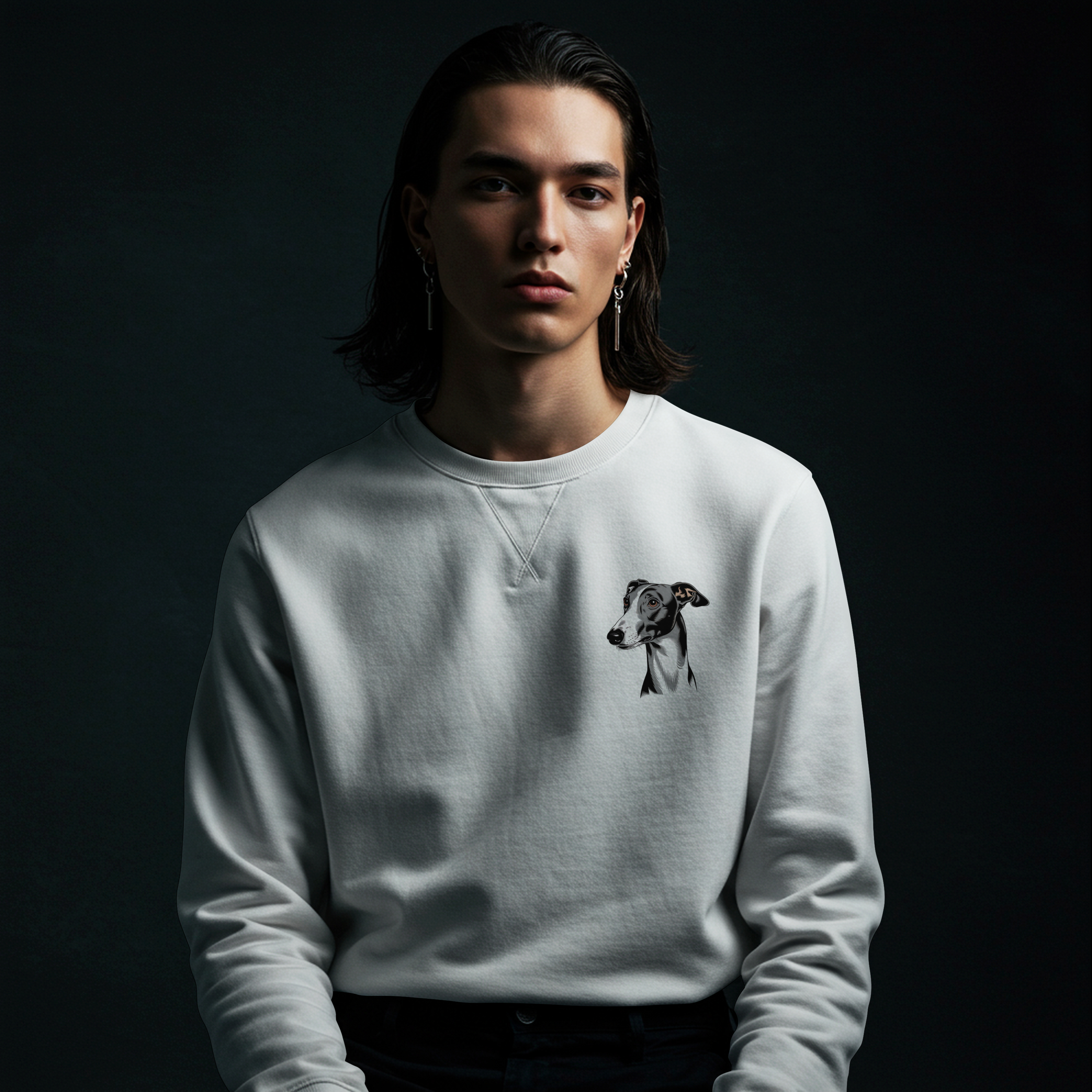 Gorgeous Greyhound Sweatshirt product thumbnail image Gorgeous Greyhound Sweatshirt product thumbnail image