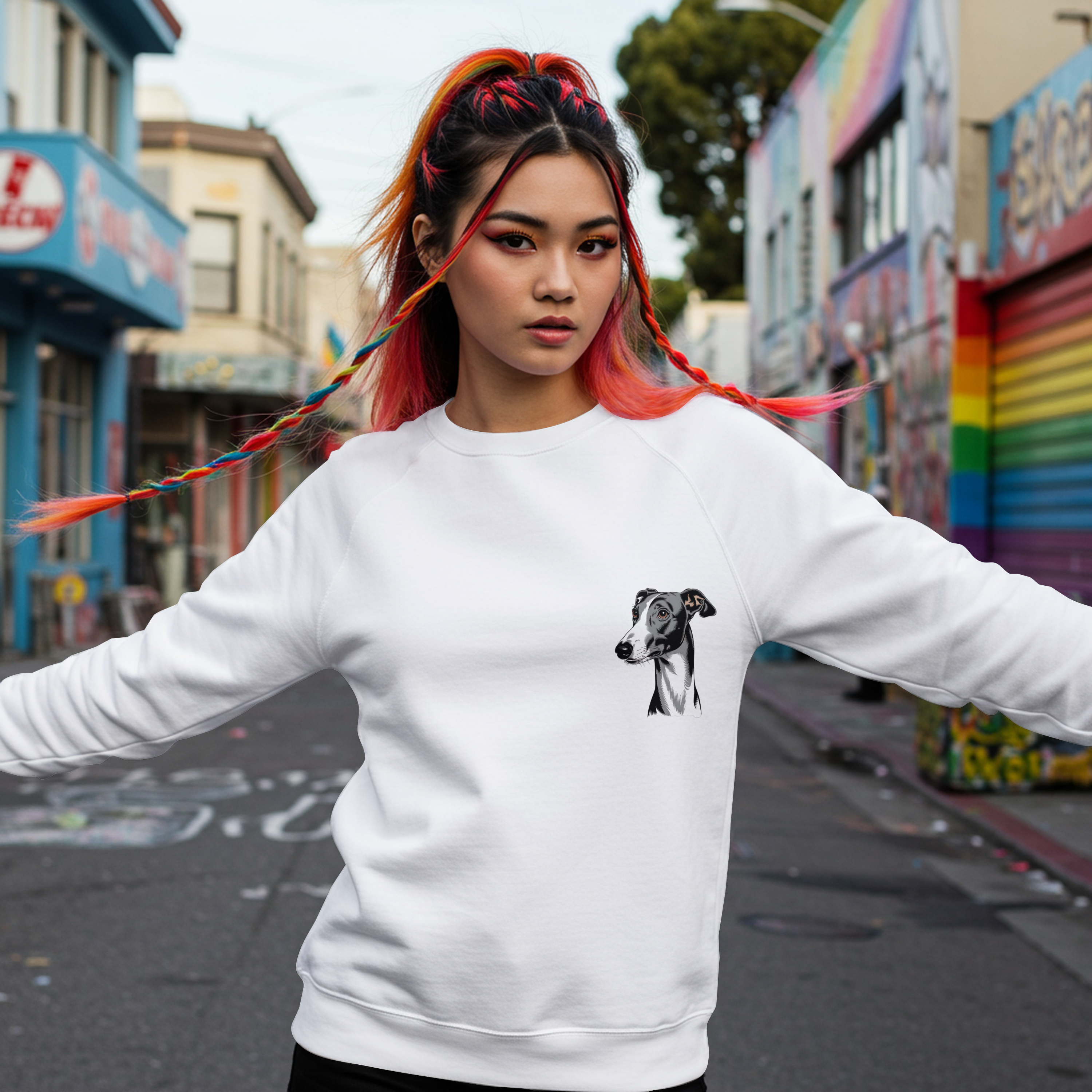Gorgeous Greyhound Sweatshirt product thumbnail image Gorgeous Greyhound Sweatshirt product thumbnail image