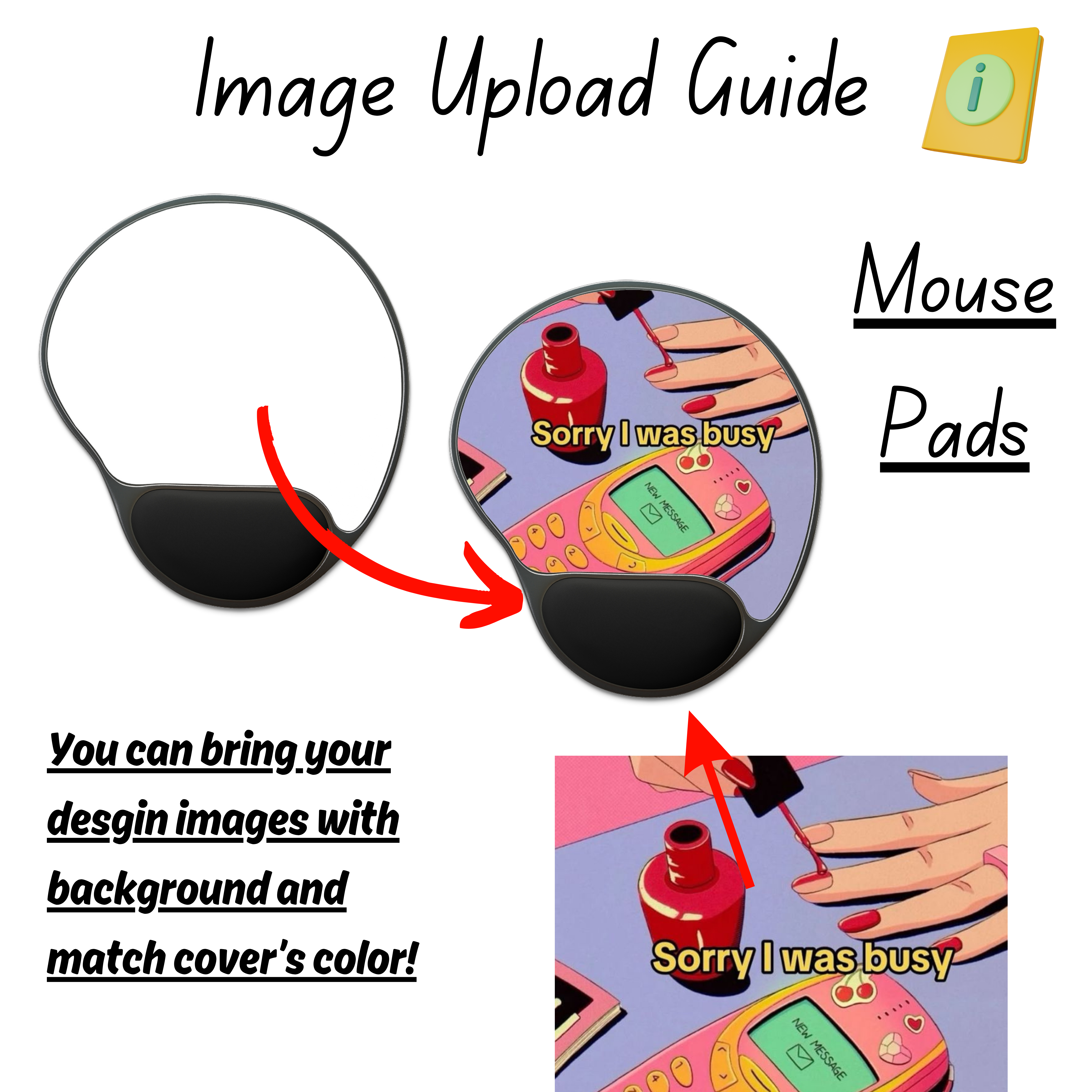 Personalized Ergonomic Mouse Pad with Wrist Rest Comfort, Perfect for Home Office, Desk Accessories, Gift for Tech Lovers, Computer Aesthetics Gift Ideas product thumbnail image Personalized Ergonomic Mouse Pad with Wrist Rest Comfort, Perfect for Home Office, Desk Accessories, Gift for Tech Lovers, Computer Aesthetics Gift Ideas product thumbnail image