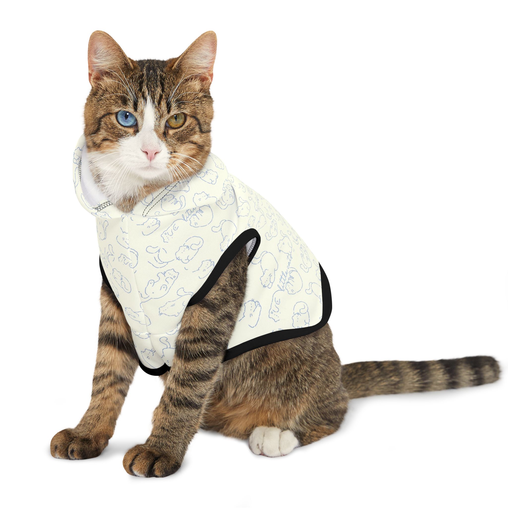 Personalized Pet Hoodie, Cozy Cats and Dogs Apparel, Cute Pet Designs, Pet Hoodies, Gift for Pet Lovers, Soft Pet Costume product thumbnail image