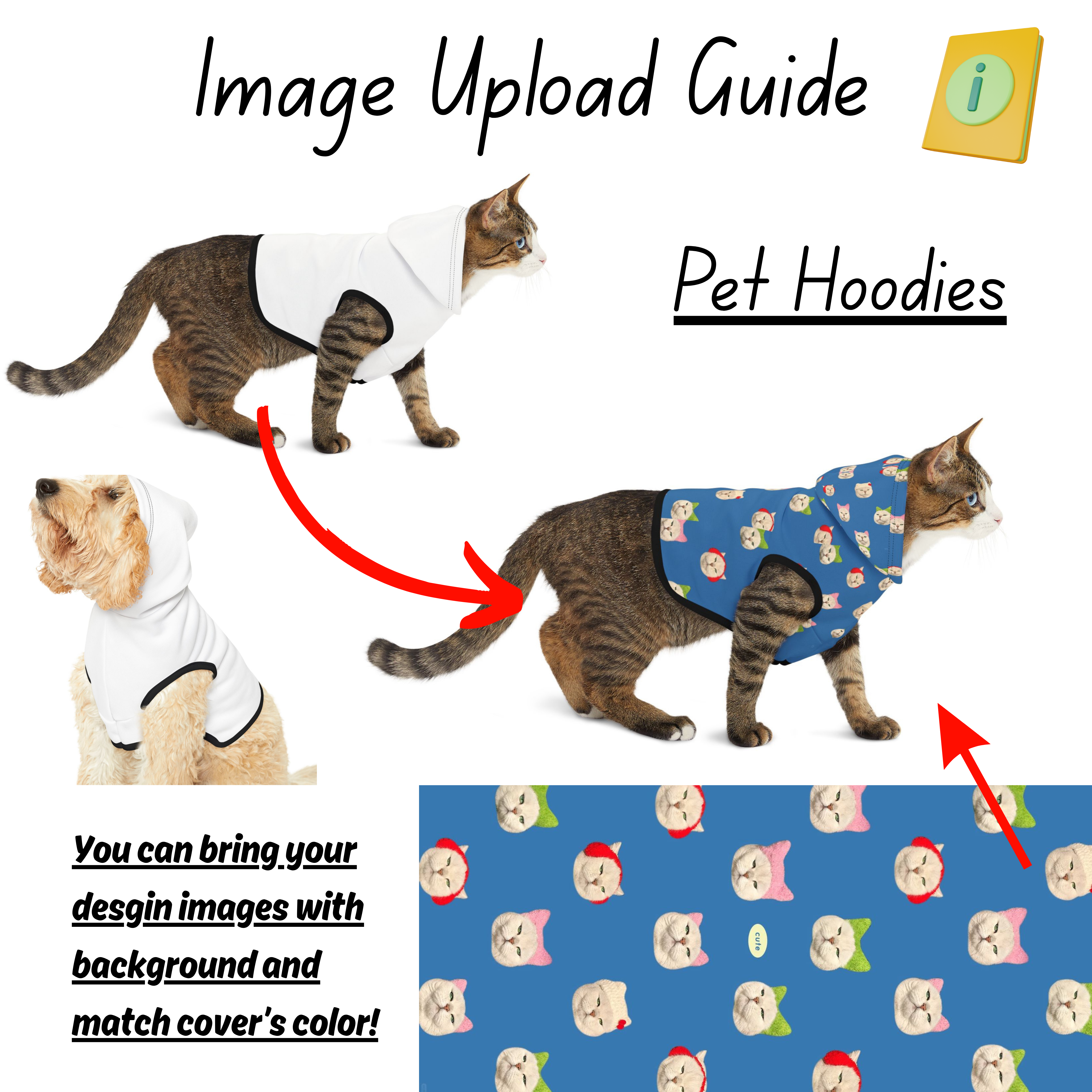 Personalized Pet Hoodie, Cozy Cats and Dogs Apparel, Cute Pet Designs, Pet Hoodies, Gift for Pet Lovers, Soft Pet Costume product thumbnail image Personalized Pet Hoodie, Cozy Cats and Dogs Apparel, Cute Pet Designs, Pet Hoodies, Gift for Pet Lovers, Soft Pet Costume product thumbnail image