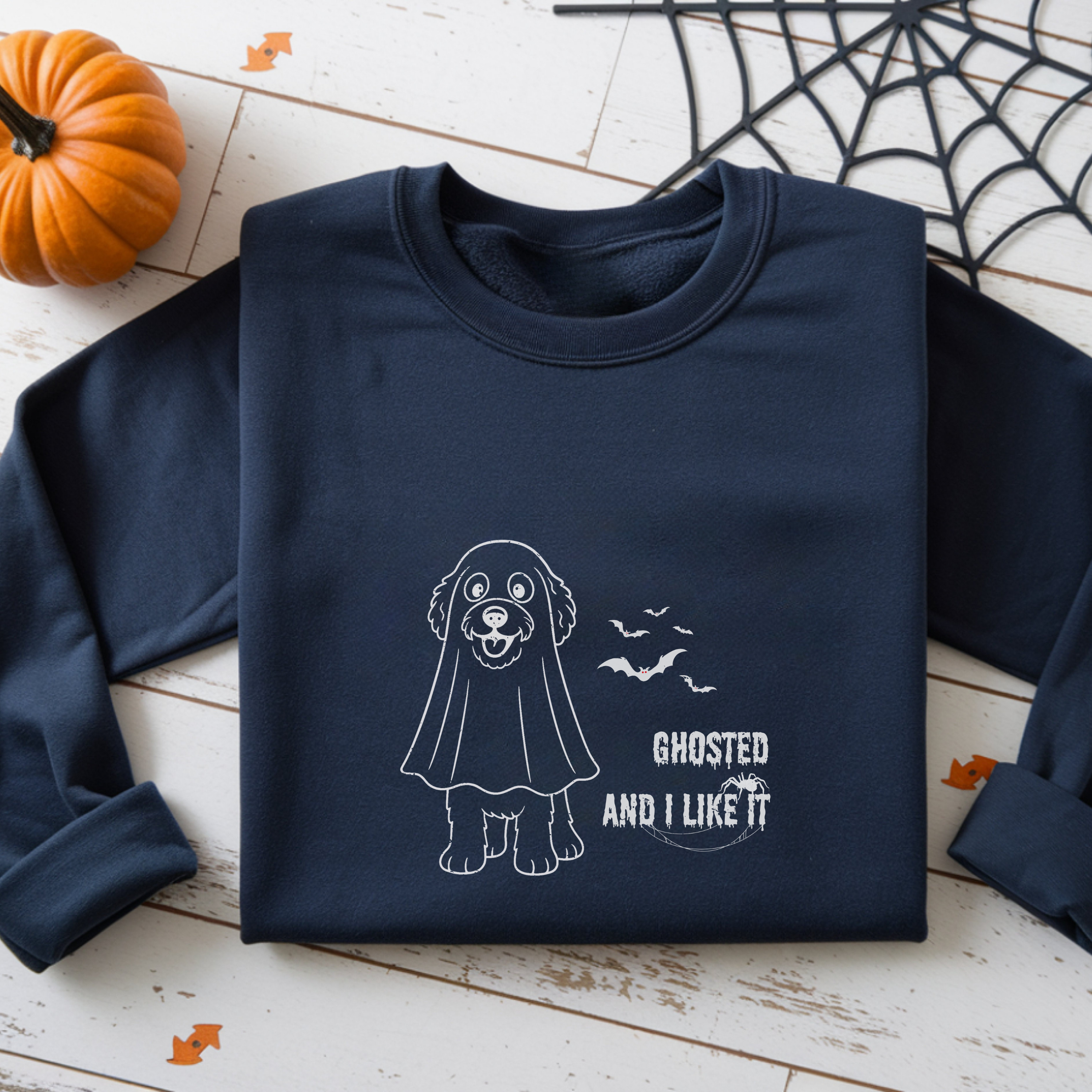 Halloween Dog Mom “Ghosted and I Like It” Doodle Sweatshirt – Vintage Soft Cotton Crewneck, Limited Edition – Only Until October 31 product thumbnail image Halloween Dog Mom “Ghosted and I Like It” Doodle Sweatshirt – Vintage Soft Cotton Crewneck, Limited Edition – Only Until October 31 product thumbnail image