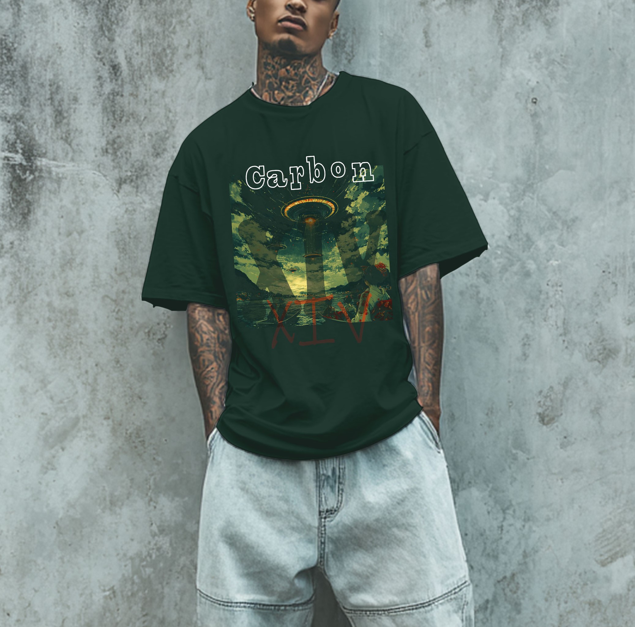 Alien Invasion Edo Japan | Carbon XIV Art