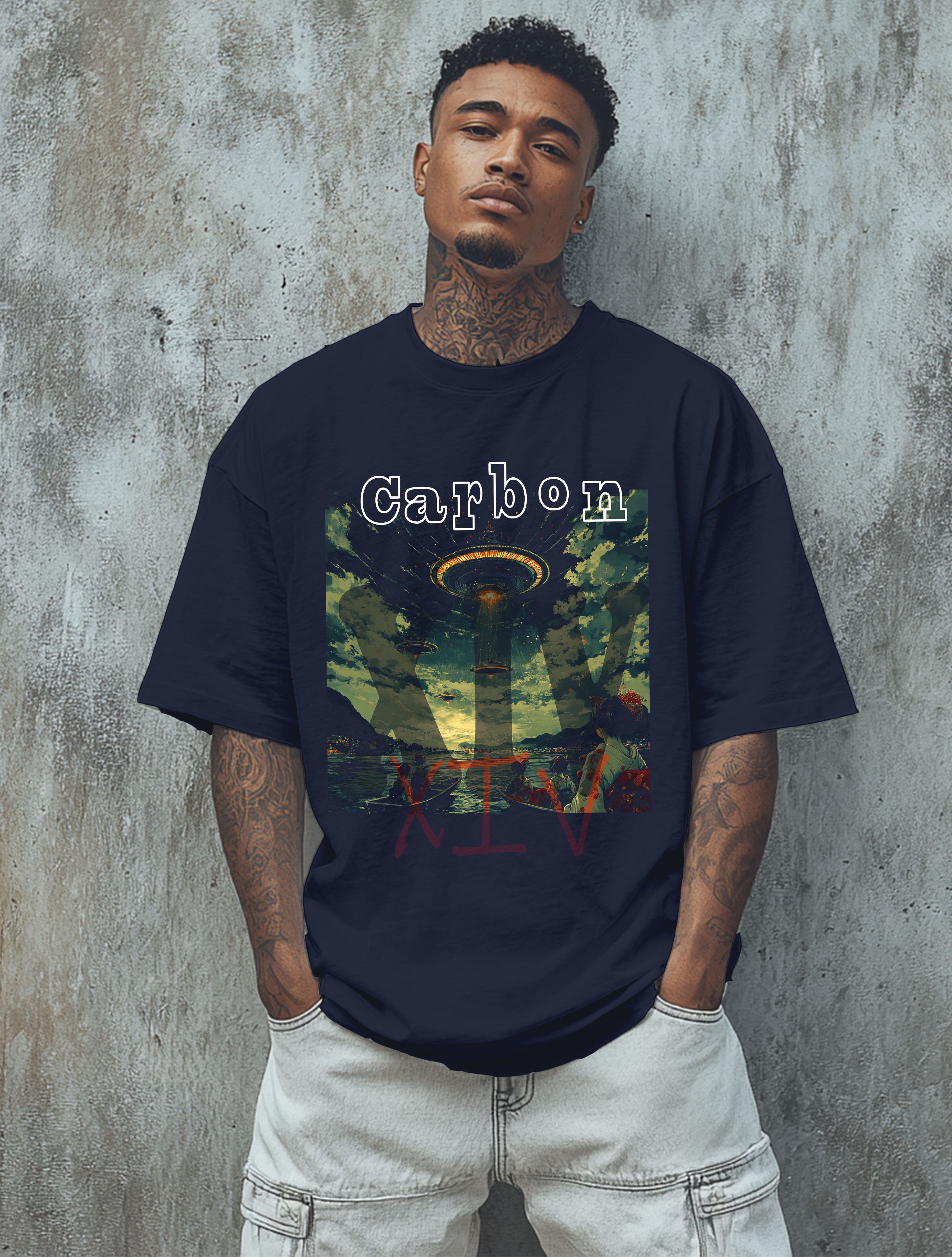 Alien Invasion Edo Japan | Carbon XIV Art