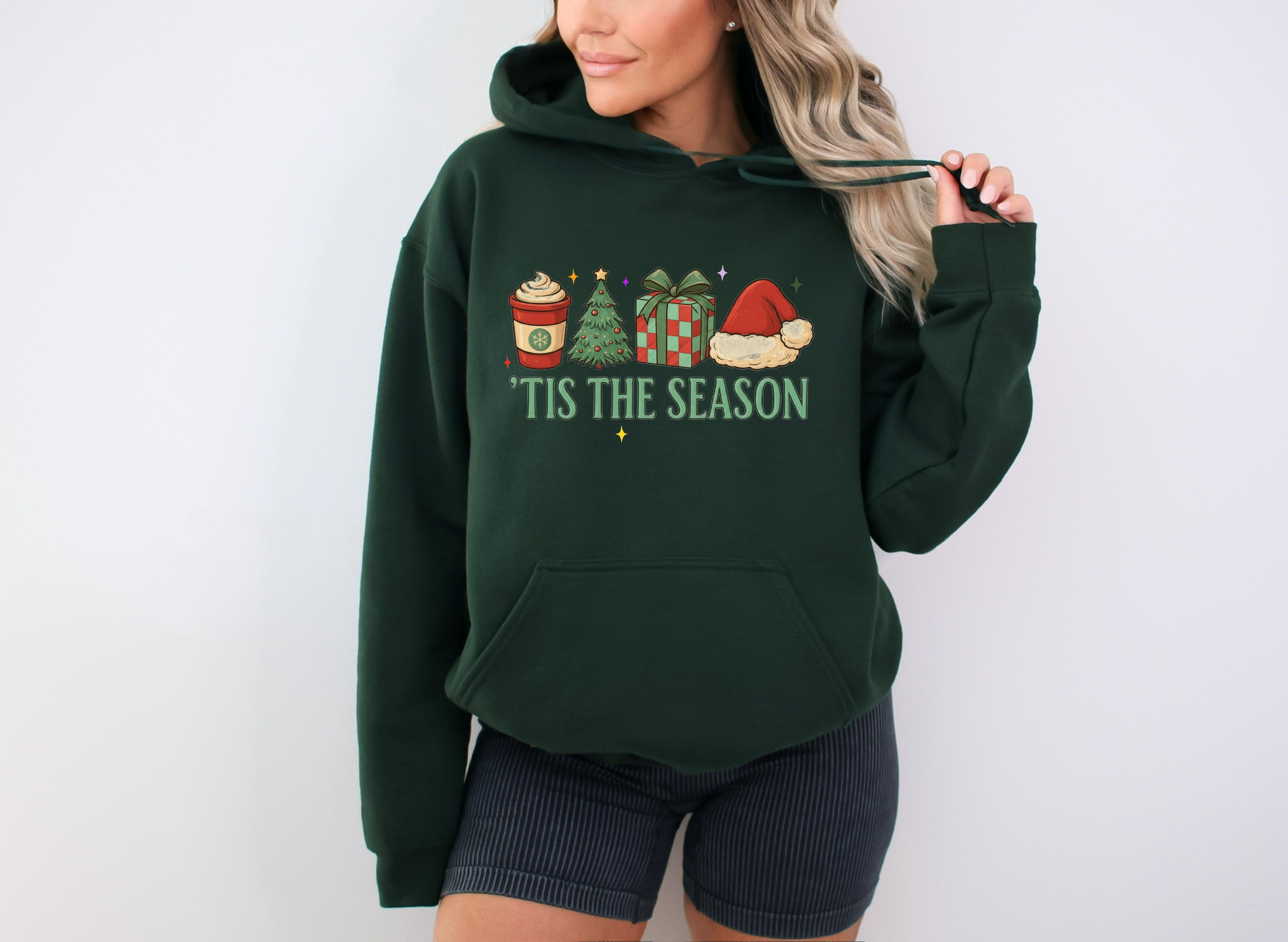 Tis The Season Hoodie Christmas Coffee Holiday Sweatshirt for Adults & Kids Matching Family Outfit Gift product thumbnail image Tis The Season Hoodie Christmas Coffee Holiday Sweatshirt for Adults & Kids Matching Family Outfit Gift product thumbnail image