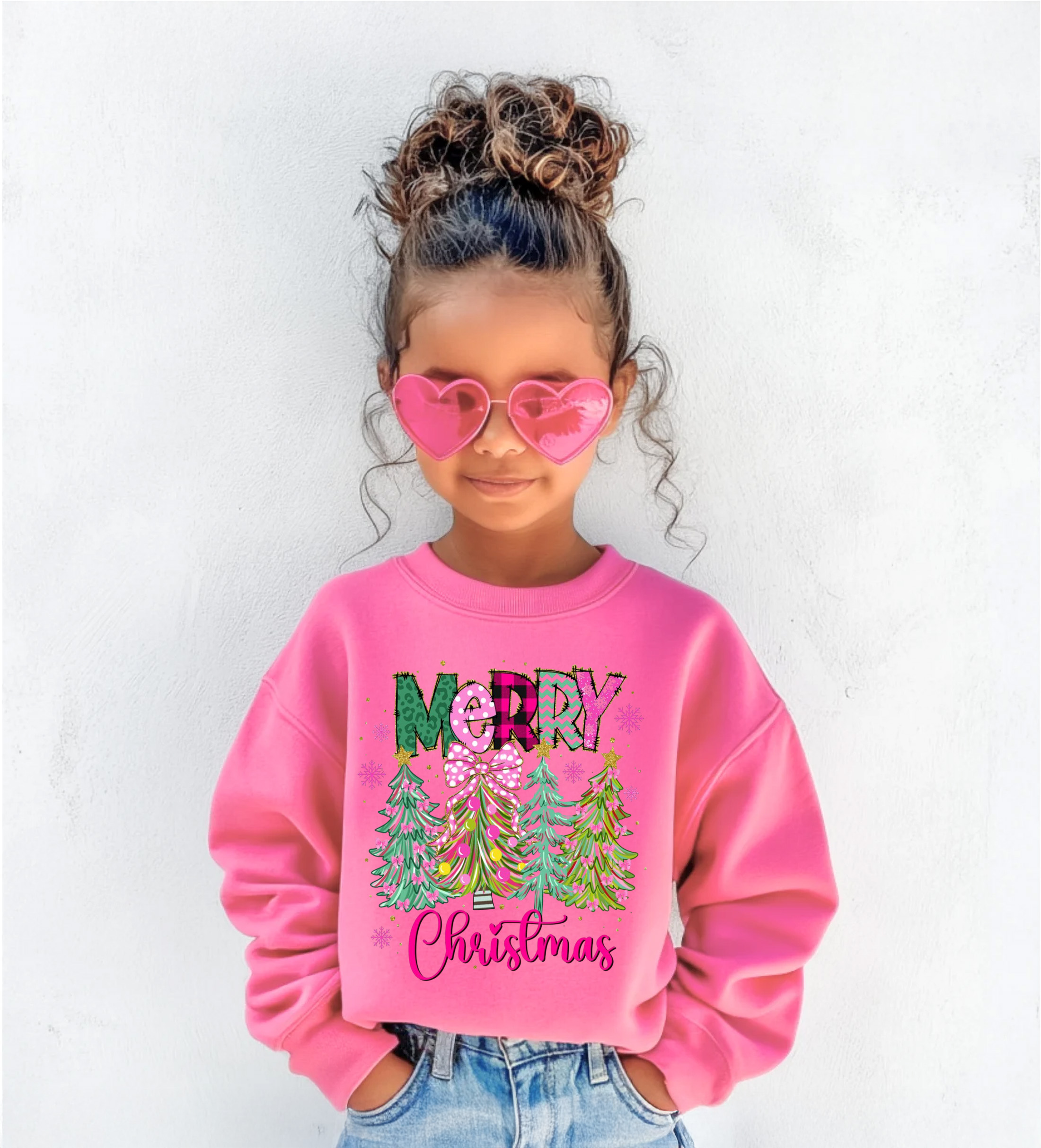 Merry Christmas Sweatshirt Cute Holiday Crewneck for Adults & Kids Family Xmas Outfit Winter Gift product thumbnail image Merry Christmas Sweatshirt Cute Holiday Crewneck for Adults & Kids Family Xmas Outfit Winter Gift product thumbnail image