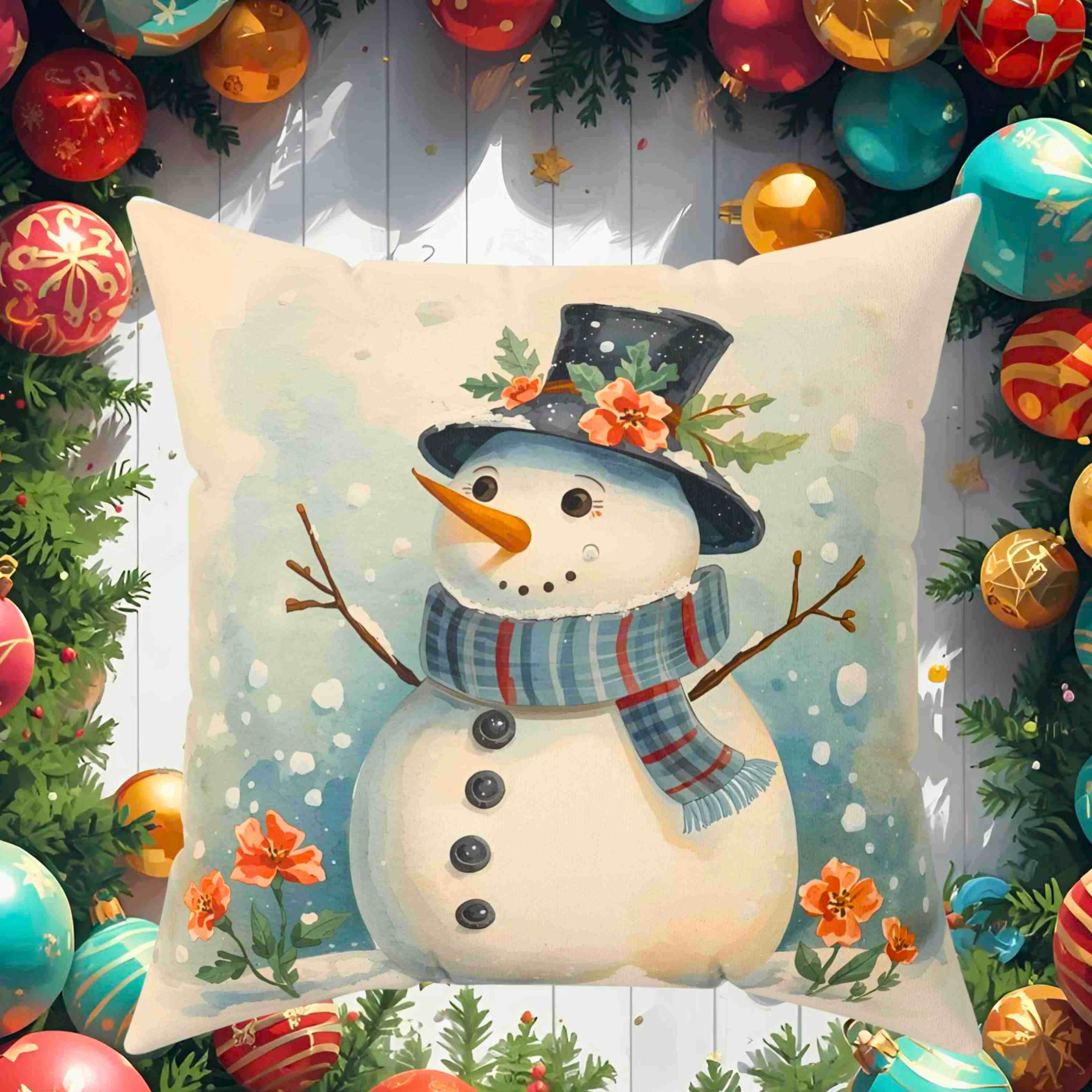 Cozy Snowman Decorative Pillow, Winter Home Decor, Holiday Gift, Festive Cushion for Christmas, Seasonal Throw Pillow Cozy Snowman Decorative Pillow, Winter Home Decor, Holiday Gift, Festive Cushion for Christmas, Seasonal Throw Pillow