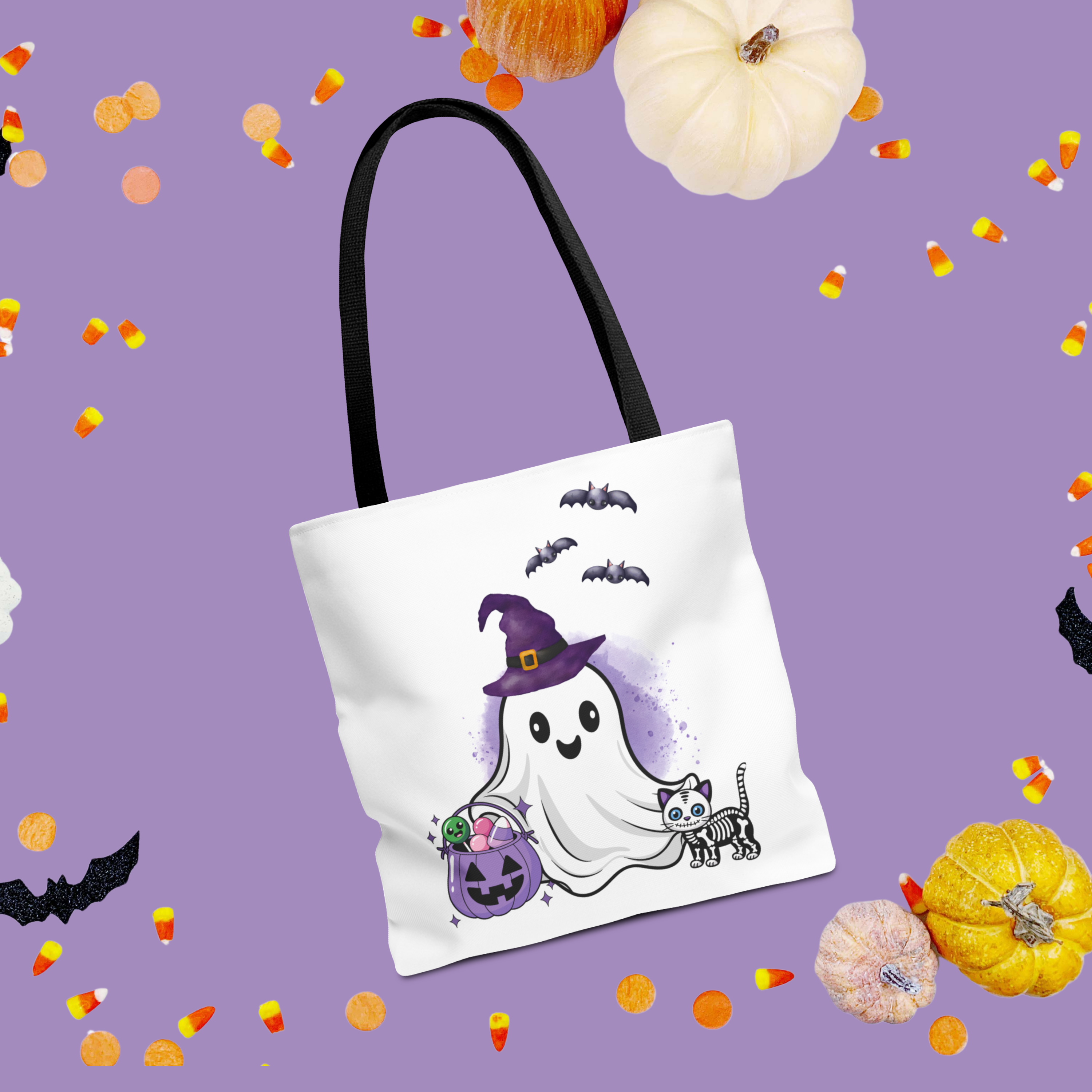 Halloween Tote Bag - Ghost Trick or Treat Gift