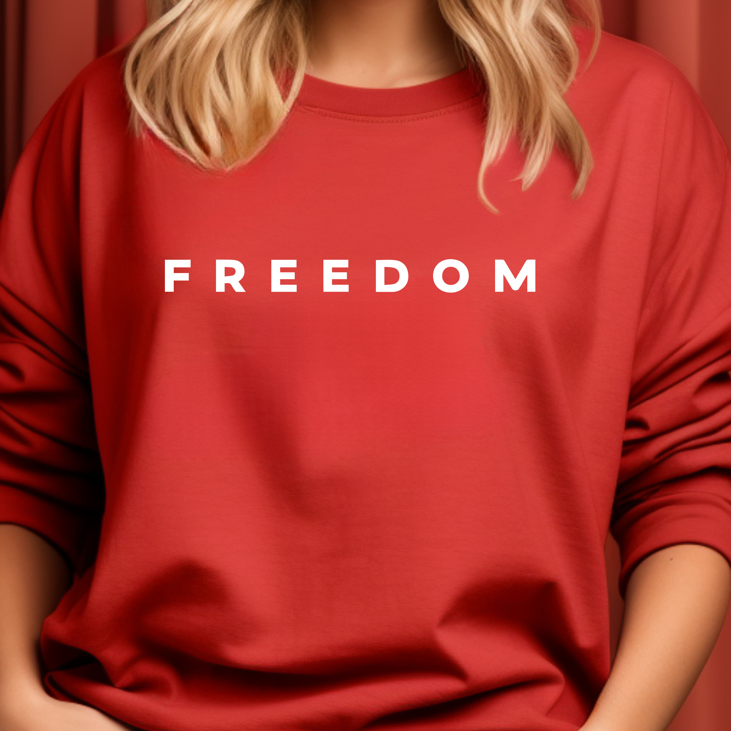 Freedom Sweatshirt – Inspired by Charlie Kirk product thumbnail image Freedom Sweatshirt – Inspired by Charlie Kirk product thumbnail image
