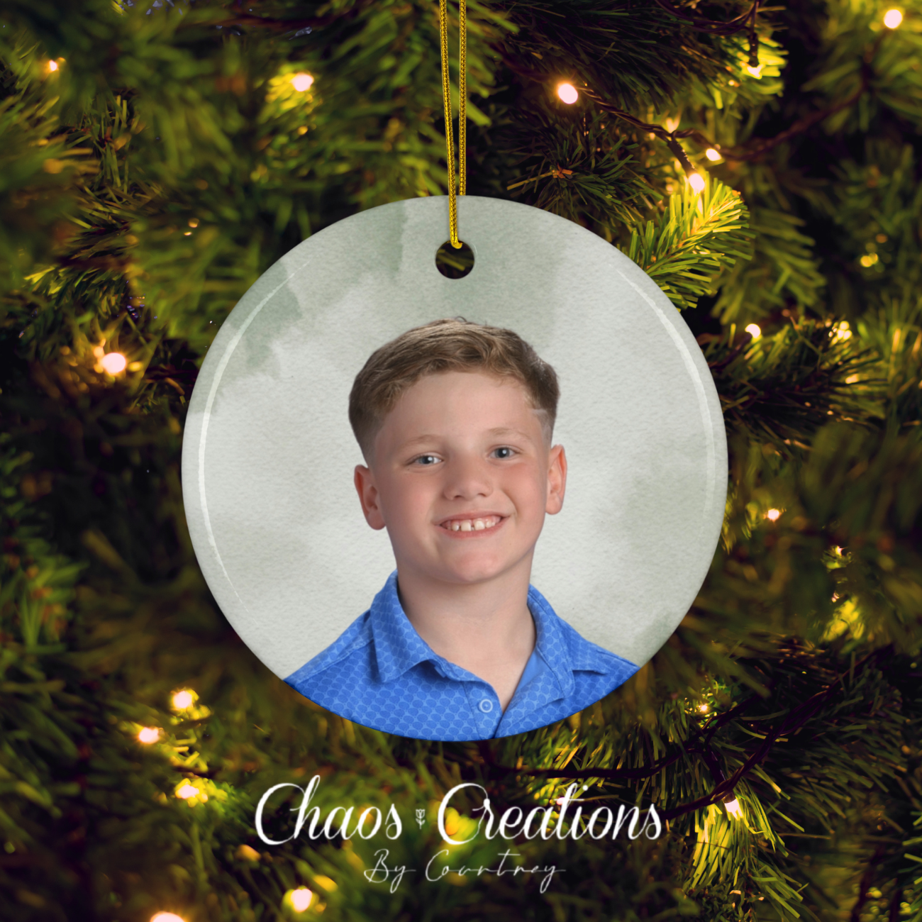 Personalized Ceramic Ornament, Custom Holiday Decoration, Photo Ornament, Unique Gift for Christmas or Special Occasions, Keepsake  product thumbnail image