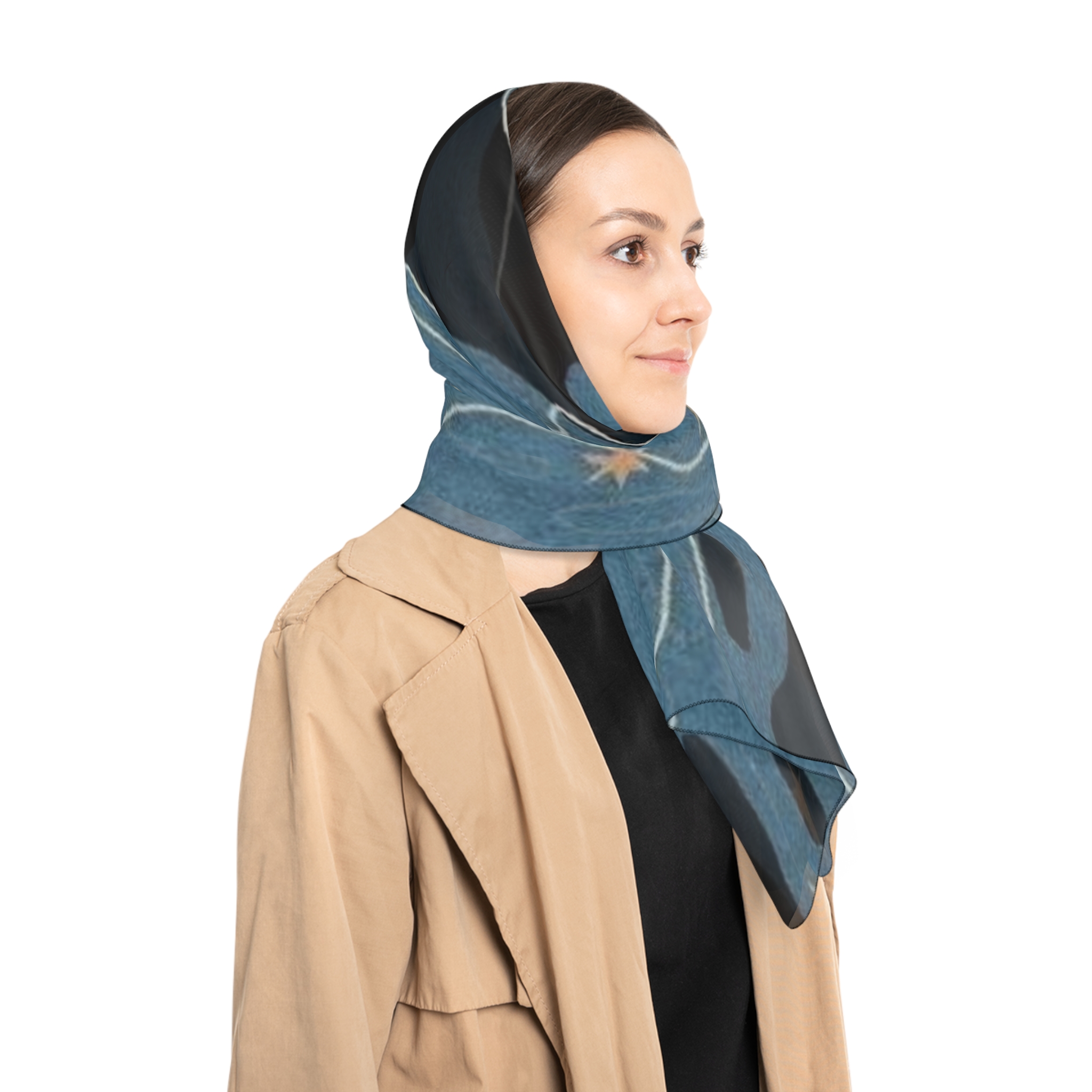 Personalized Poly Scarf, Fashion Accessory, All Seasons, Light-weight Layering, Gifting, Fashion Occasions, Hijab Style, Gift for Her product thumbnail image Personalized Poly Scarf, Fashion Accessory, All Seasons, Light-weight Layering, Gifting, Fashion Occasions, Hijab Style, Gift for Her product thumbnail image
