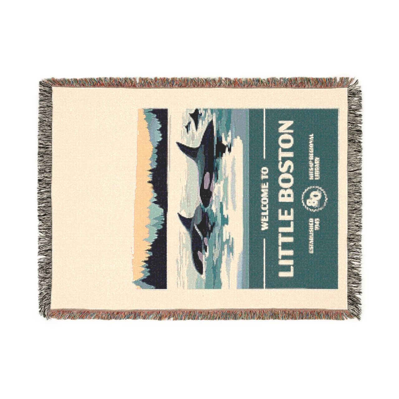 Little Boston Branch Anniversary Woven Blanket