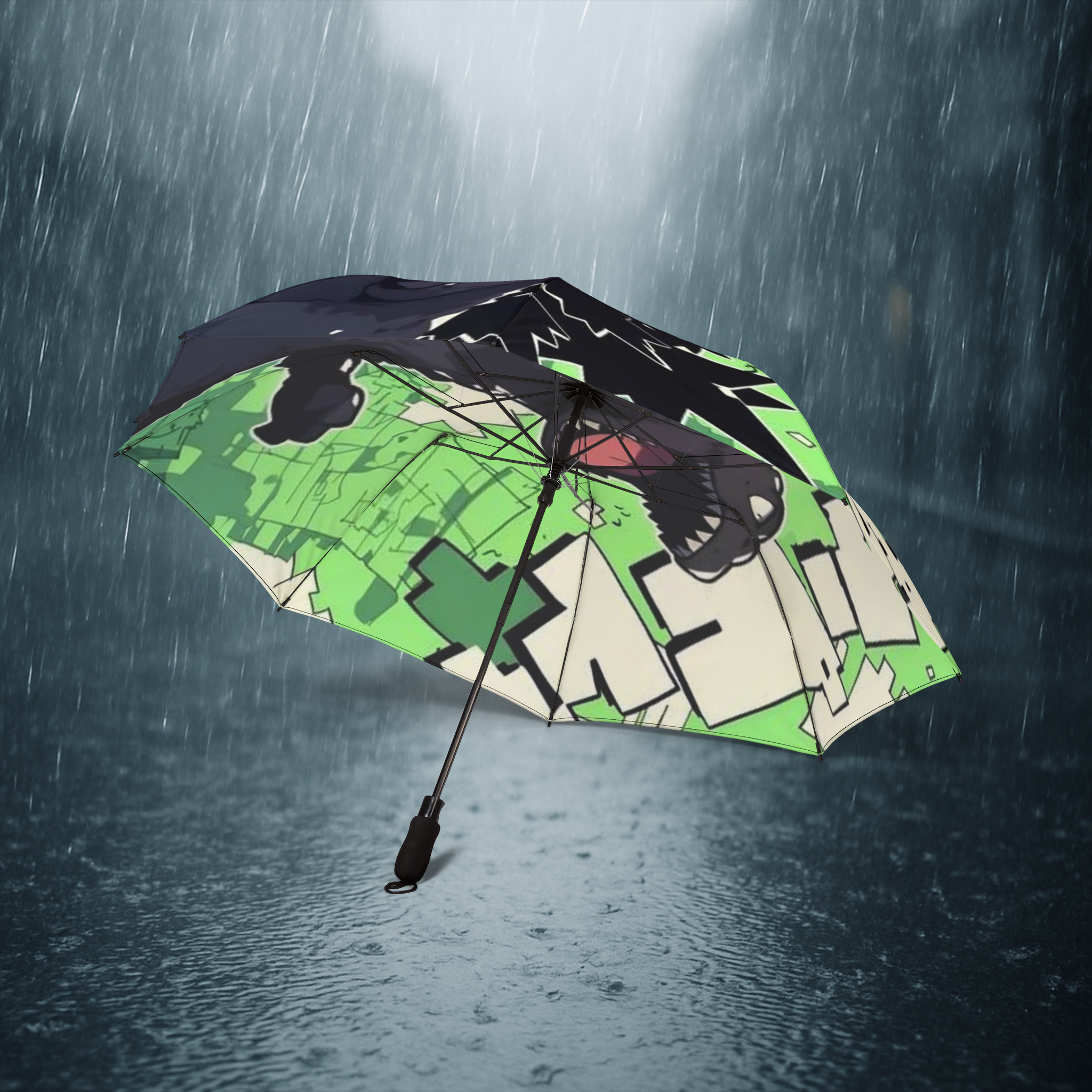 Personalized Foldable Umbrella, Aesthetic Vibes, Compact Travel Umbrella, Rain Protection, Semi-Automatic, Outdoor Essential, Weather Gear, Gifts Idea