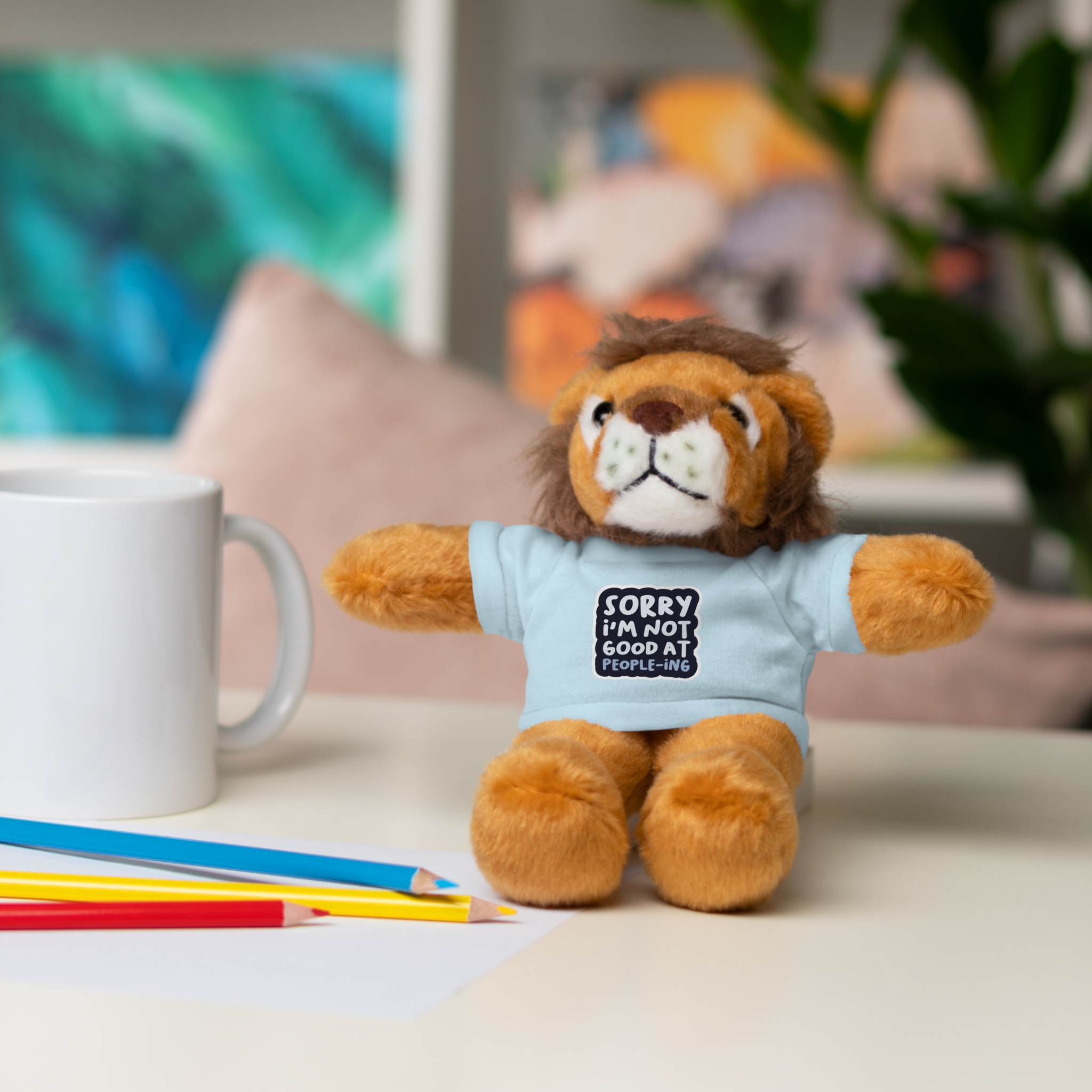 Personalized Plush Toy T-shirt, Bear Punny Sheep Jaguar Panda Lion, Baby Showers Gift, Holiday, Cuddle Buddy, Stuffed Animals, Perfect Birthdays Gift for Kids & Adluts product thumbnail image Personalized Plush Toy T-shirt, Bear Punny Sheep Jaguar Panda Lion, Baby Showers Gift, Holiday, Cuddle Buddy, Stuffed Animals, Perfect Birthdays Gift for Kids & Adluts product thumbnail image