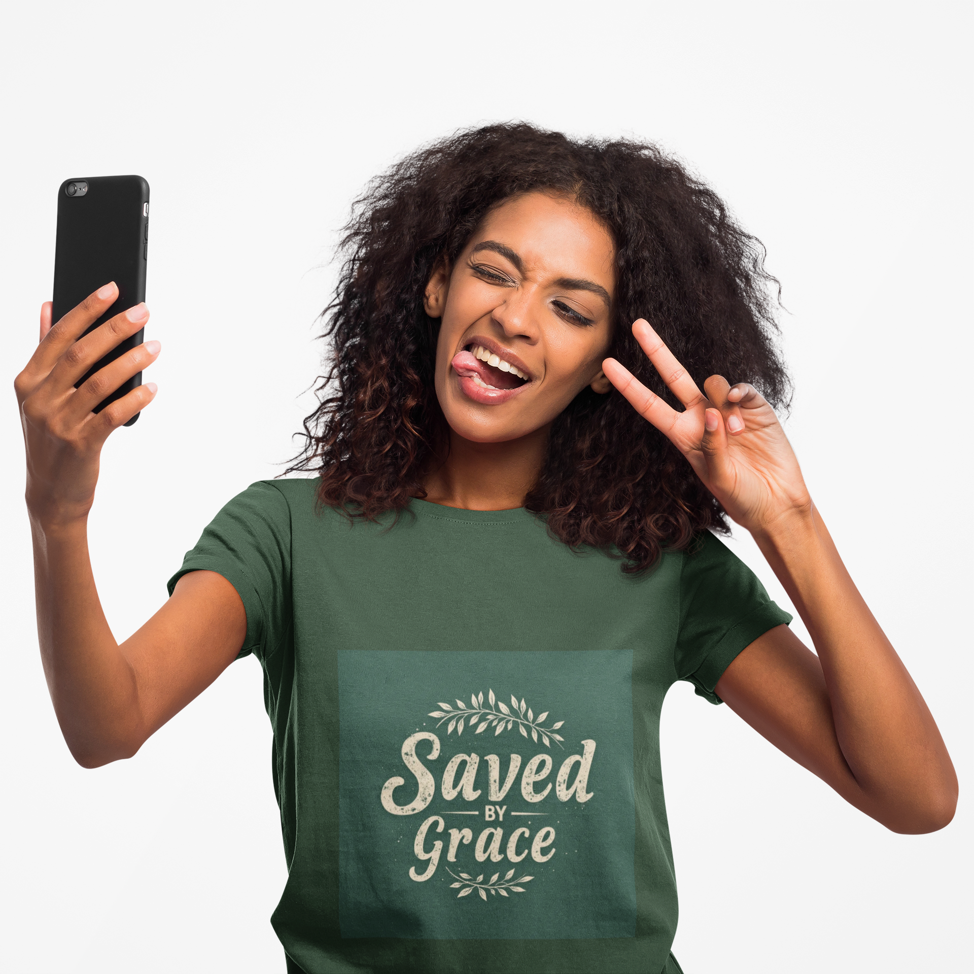 Saved by Grace Inspirational Unisex Tee product thumbnail image
