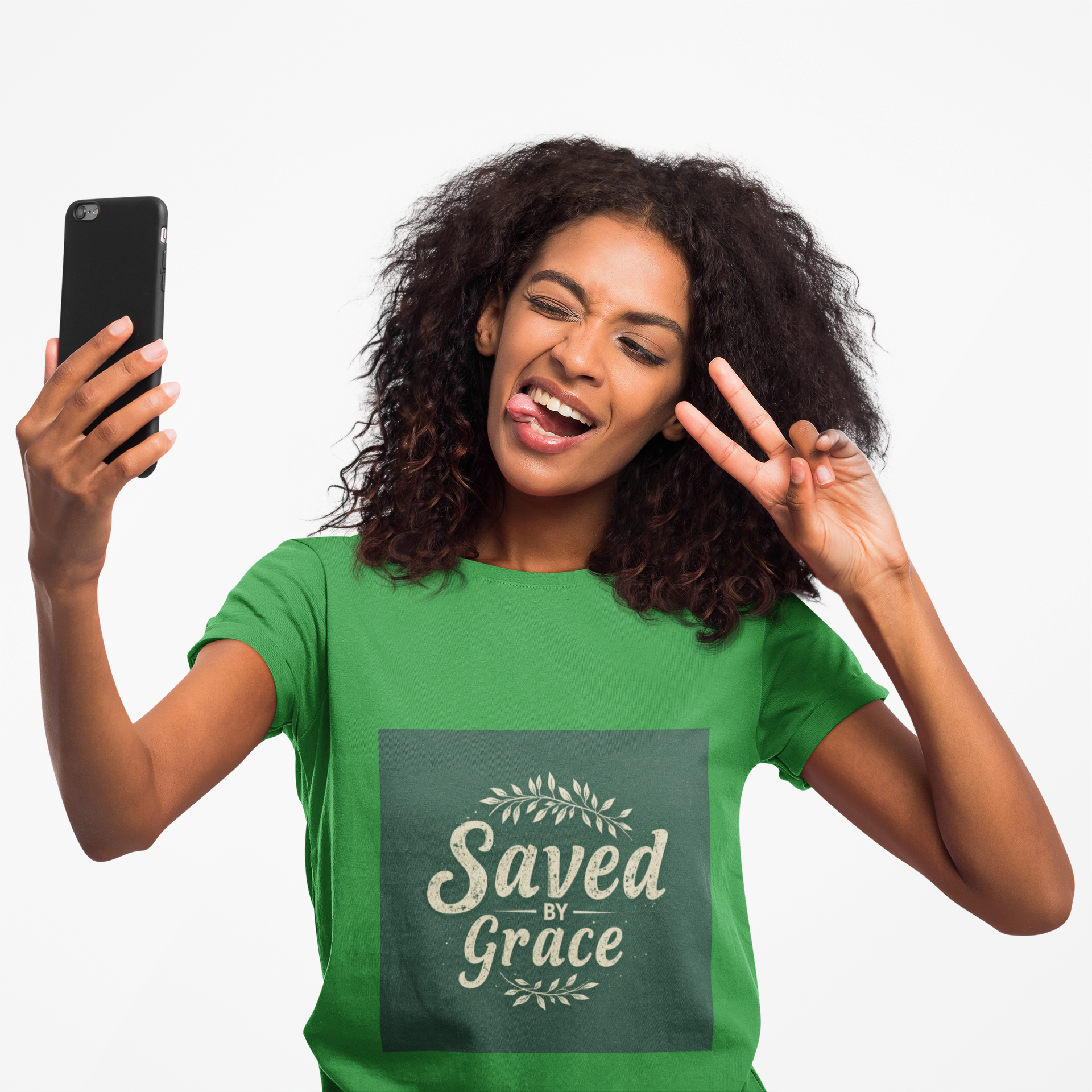 Saved by Grace Inspirational Unisex Tee product thumbnail image