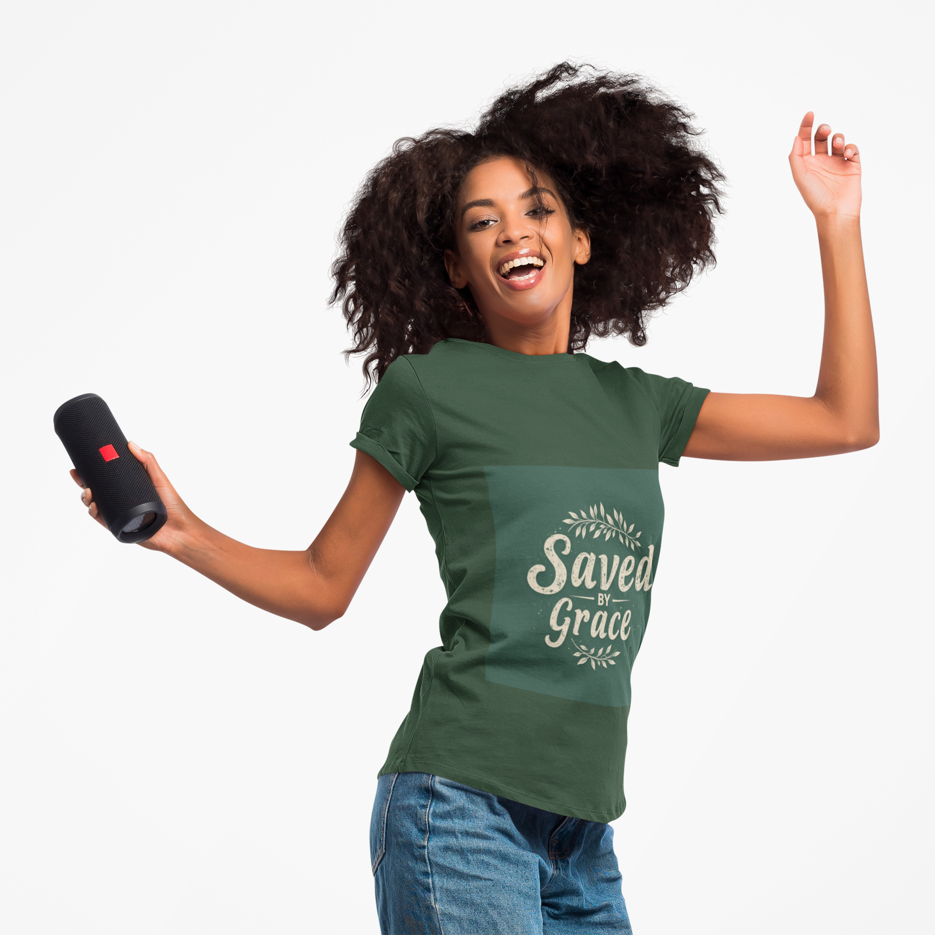 Saved by Grace Inspirational Unisex Tee product thumbnail image