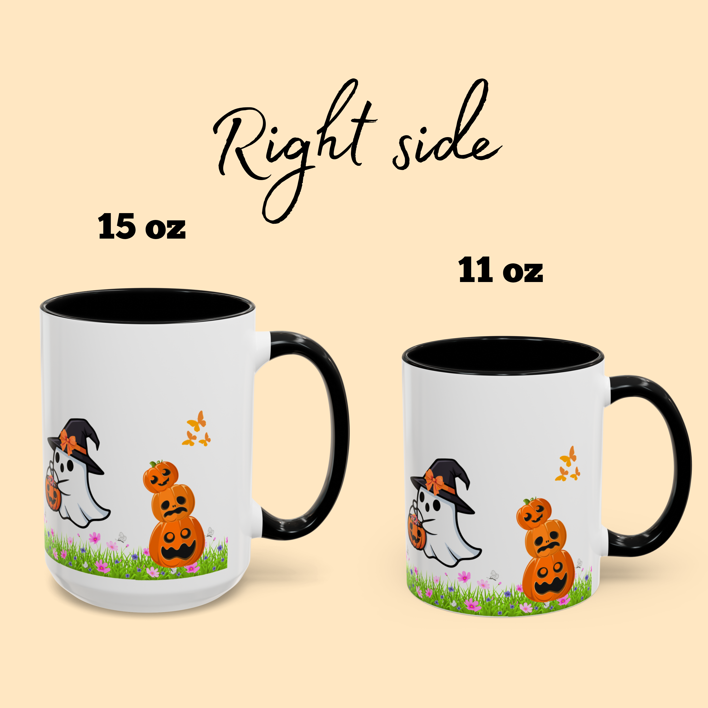 Ghost Trick or Treat Mug – Cute Halloween Accent Coffee Mug – Spooky Season Gift, Fall Mug with Ghost Design product thumbnail image