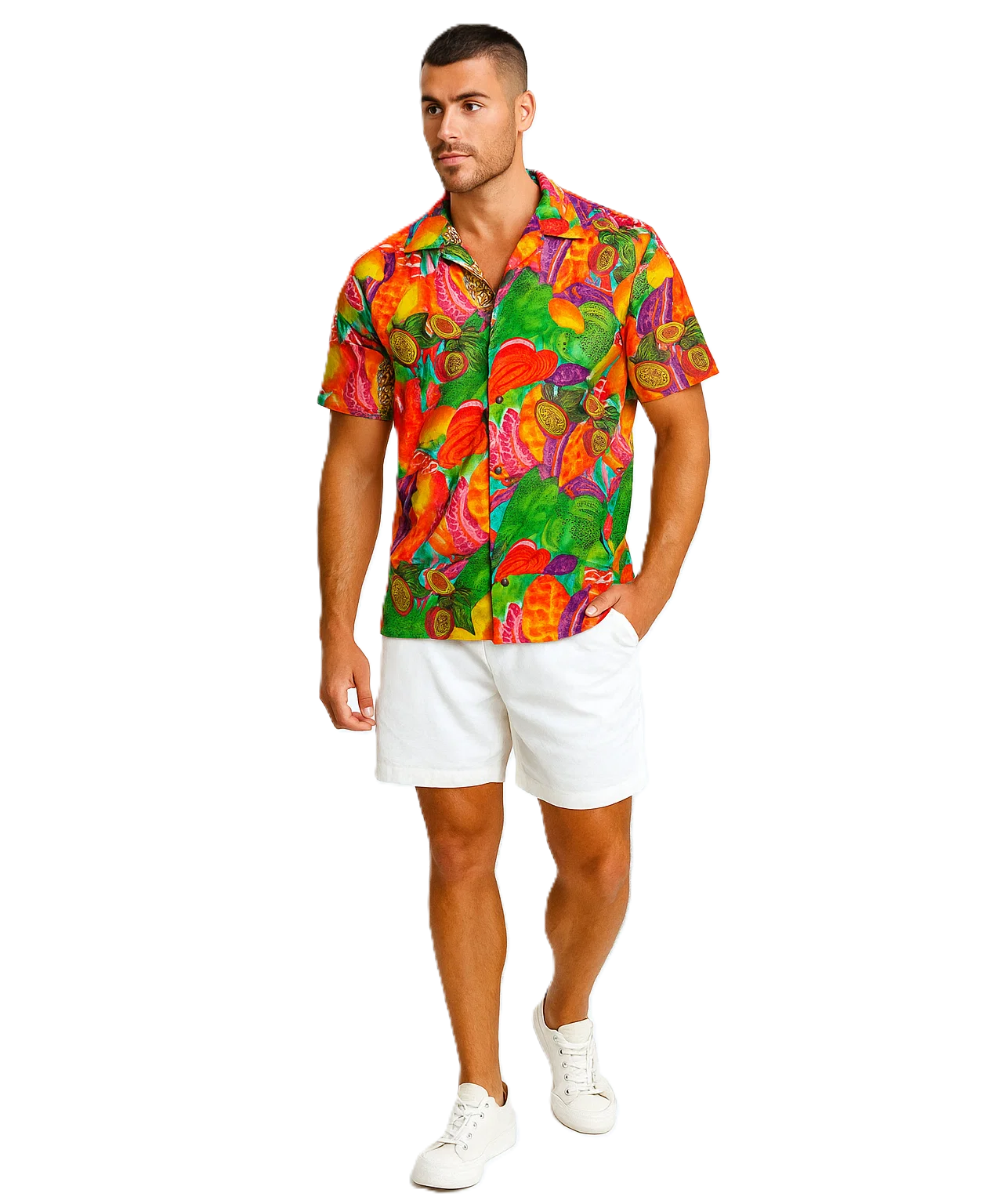 Men's Tropical Botanical Cruise Shirt 
