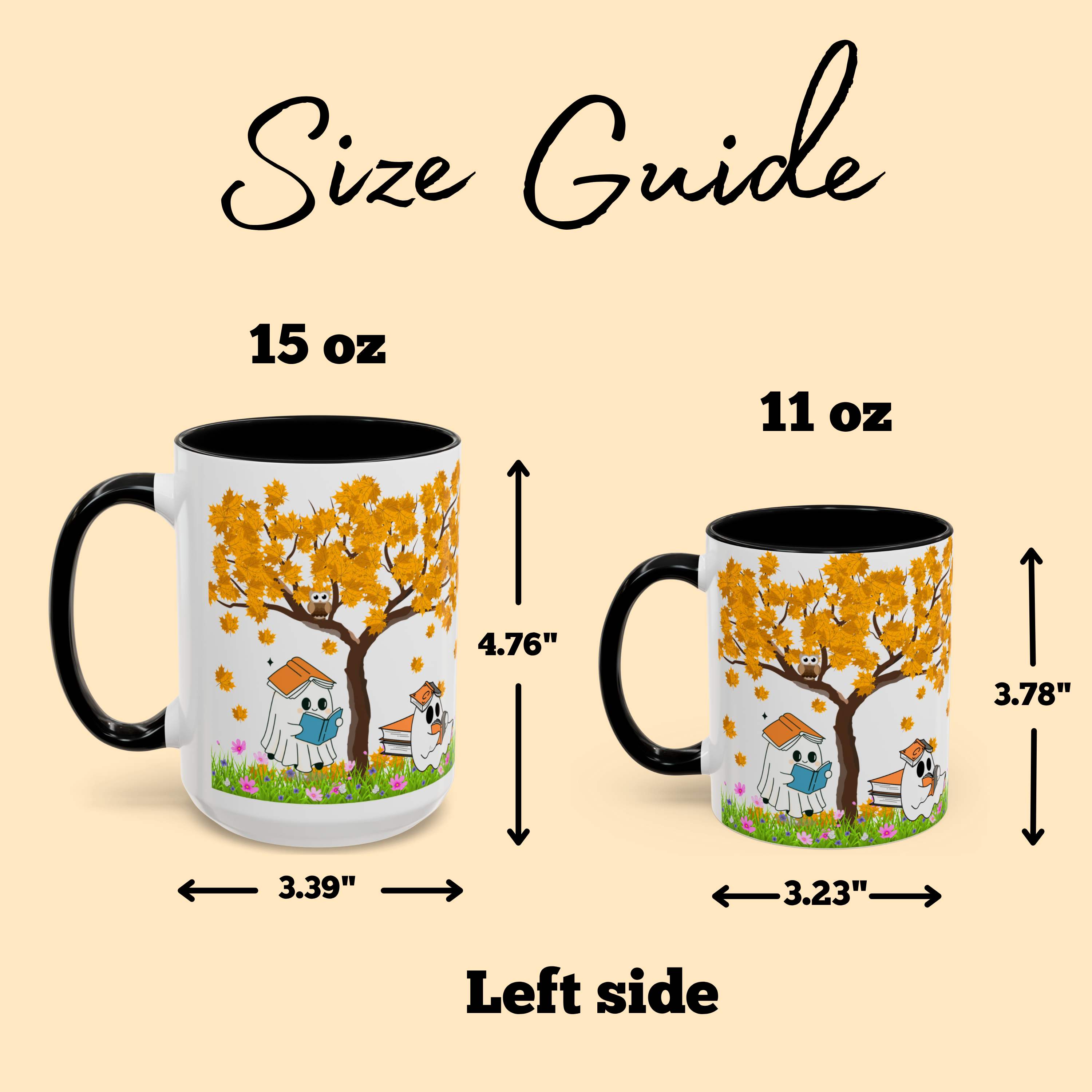 Ghost Trick or Treat Mug – Cute Halloween Accent Coffee Mug – Spooky Season Gift, Fall Mug with Ghost Design product thumbnail image