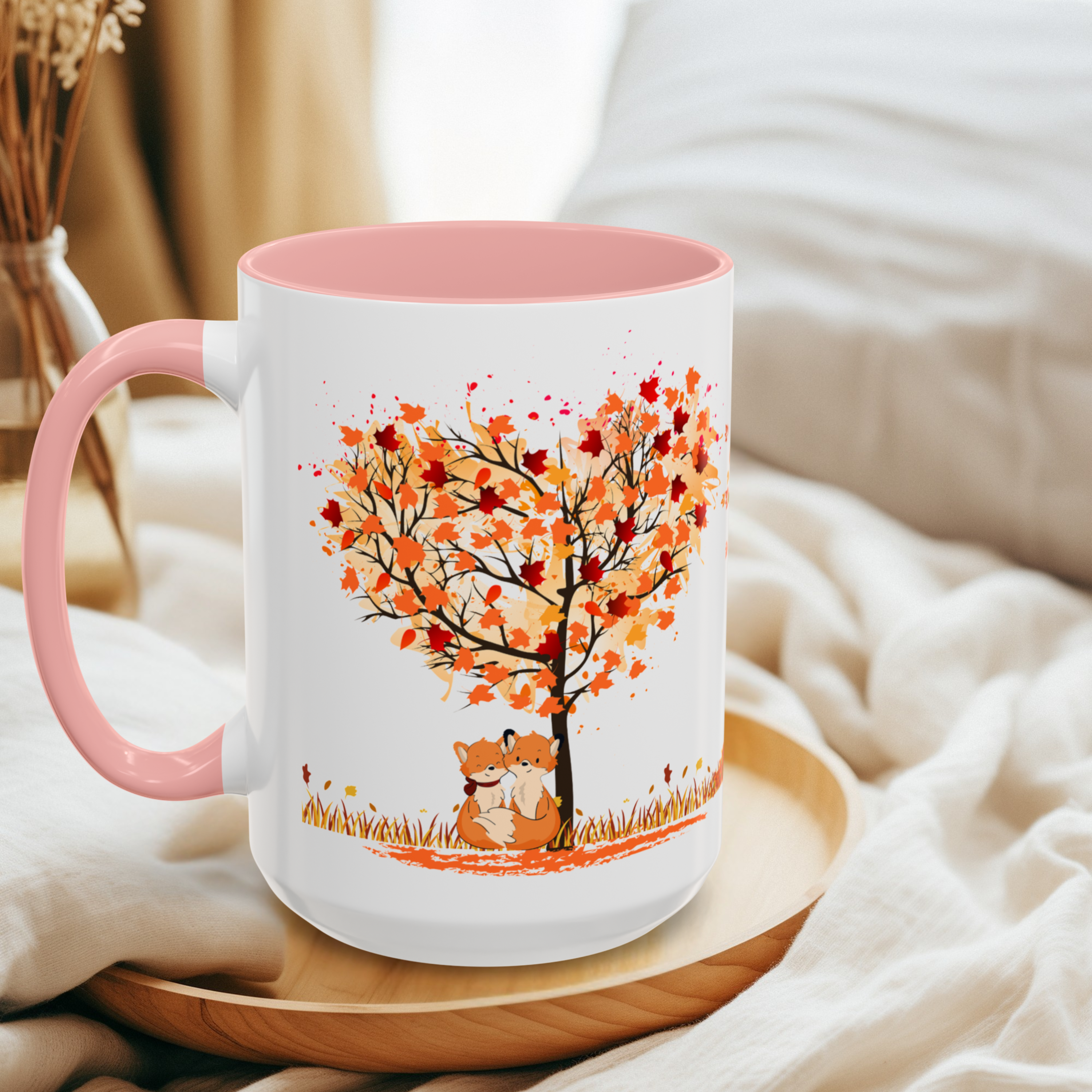 Cat Coffee Mug for Fall, Cute Animal Coffee Cup, Fall-Themed Drinkware, Gifts for Cat Lovers, Home Decor, Seasonal Mug product thumbnail image