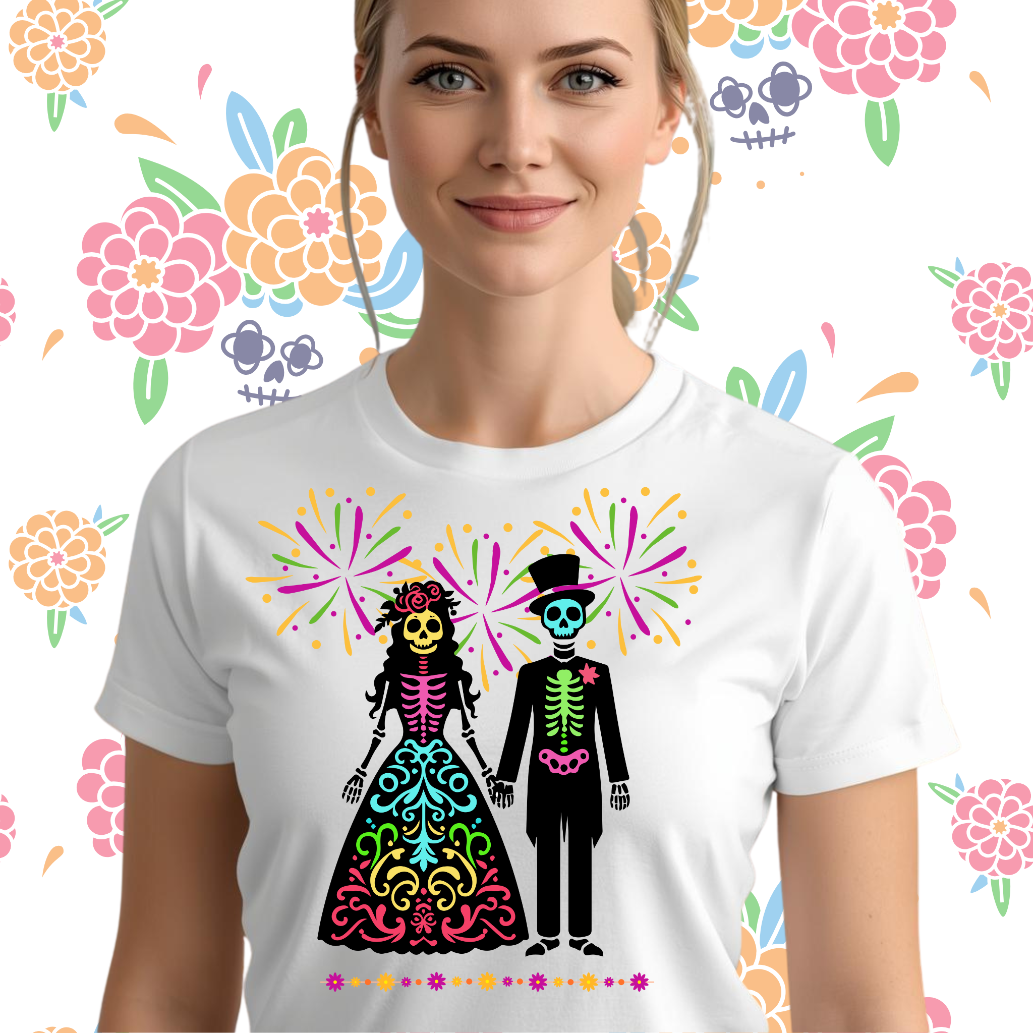 Día de los Muertos Shirt – Festive T-Shirt for Halloween & Day of the Dead product thumbnail image Día de los Muertos Shirt – Festive T-Shirt for Halloween & Day of the Dead product thumbnail image