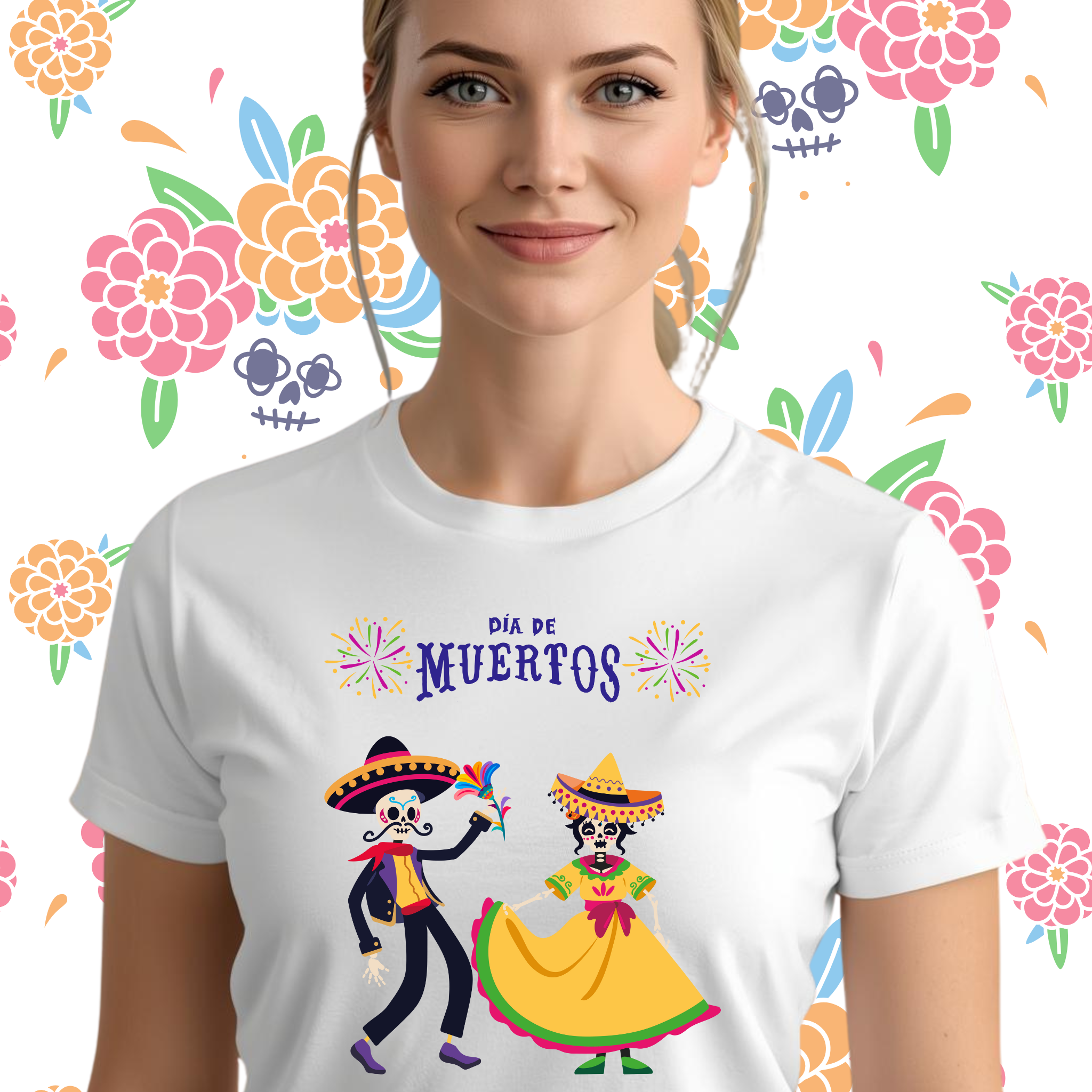Día de los Muertos Shirt – Festive T-Shirt for Halloween & Day of the Dead product thumbnail image Día de los Muertos Shirt – Festive T-Shirt for Halloween & Day of the Dead product thumbnail image