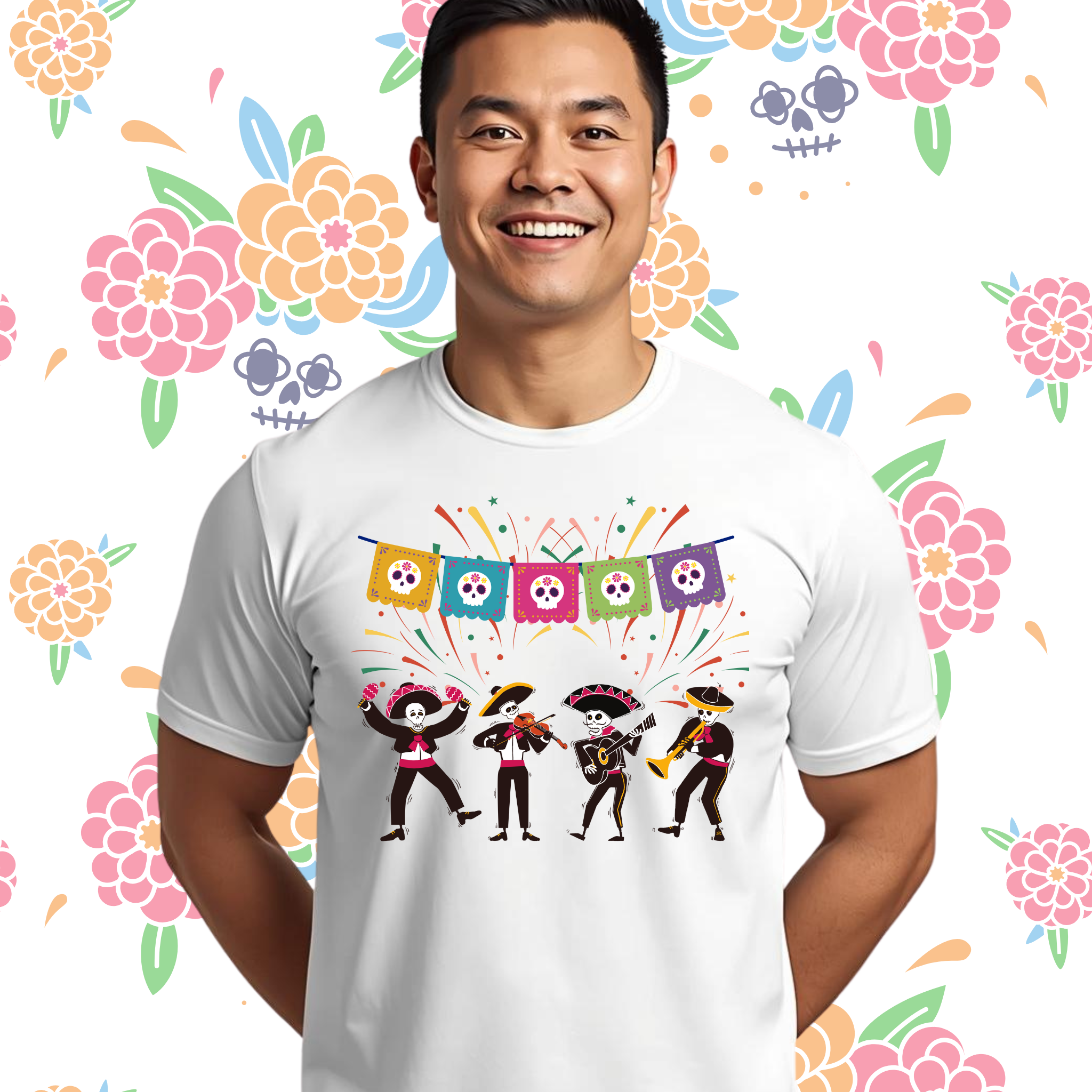 Día de los Muertos Shirt – Festive T-Shirt for Halloween & Day of the Dead product thumbnail image Día de los Muertos Shirt – Festive T-Shirt for Halloween & Day of the Dead product thumbnail image