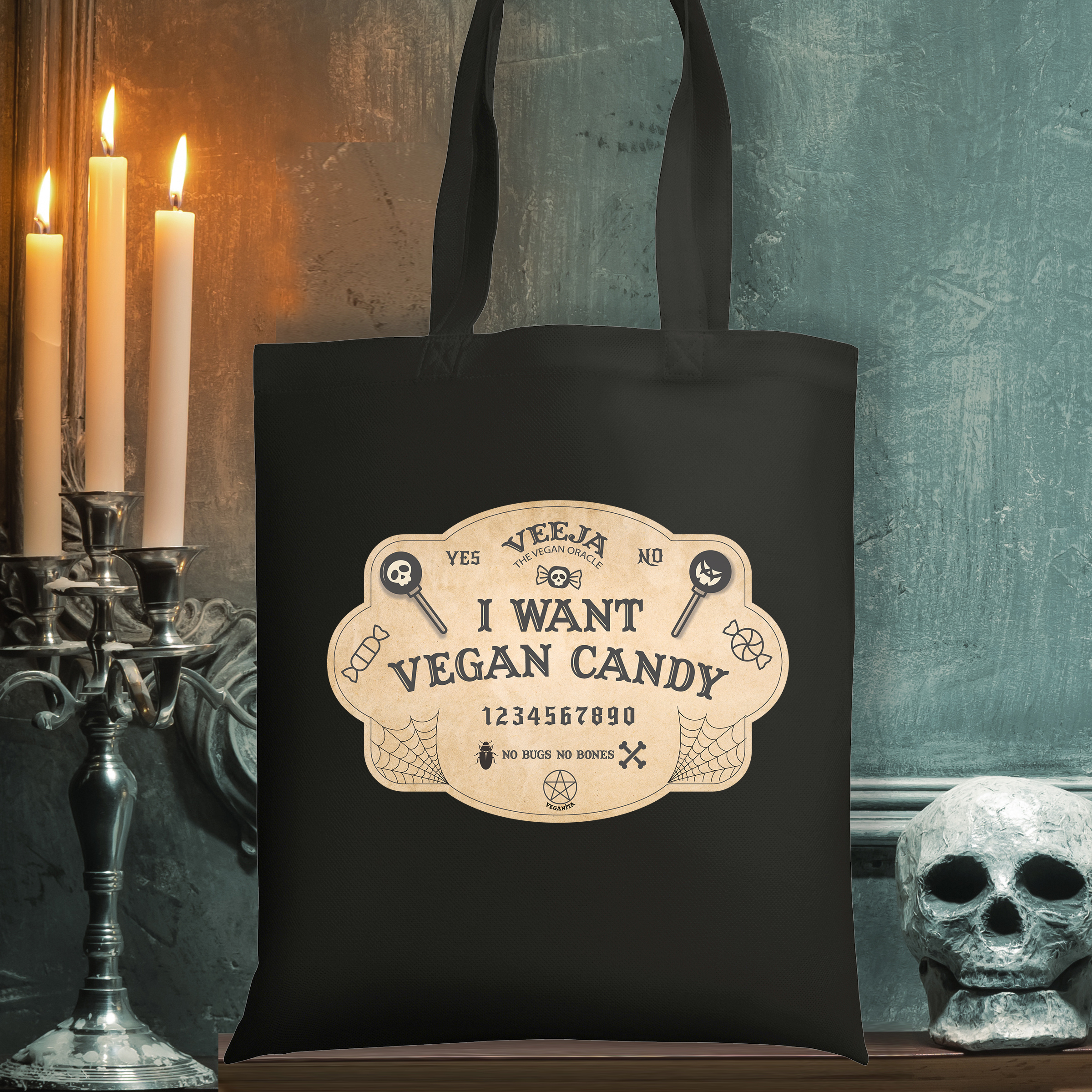 Vegan Ouija Tote Bag product thumbnail image Vegan Ouija Tote Bag product thumbnail image