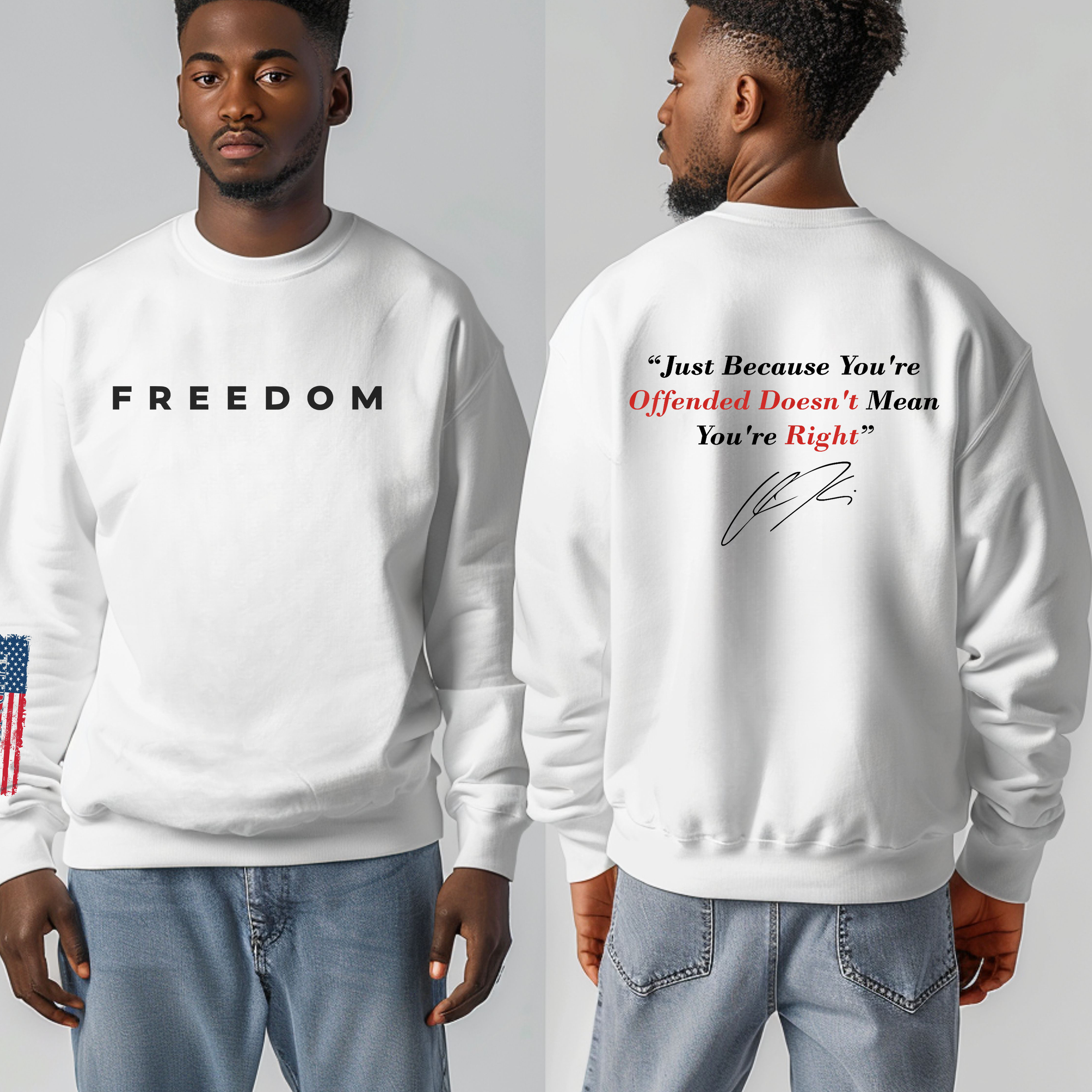FREEDOM Sweatshirt – Charlie Kirk Quote FREEDOM Sweatshirt – Charlie Kirk Quote