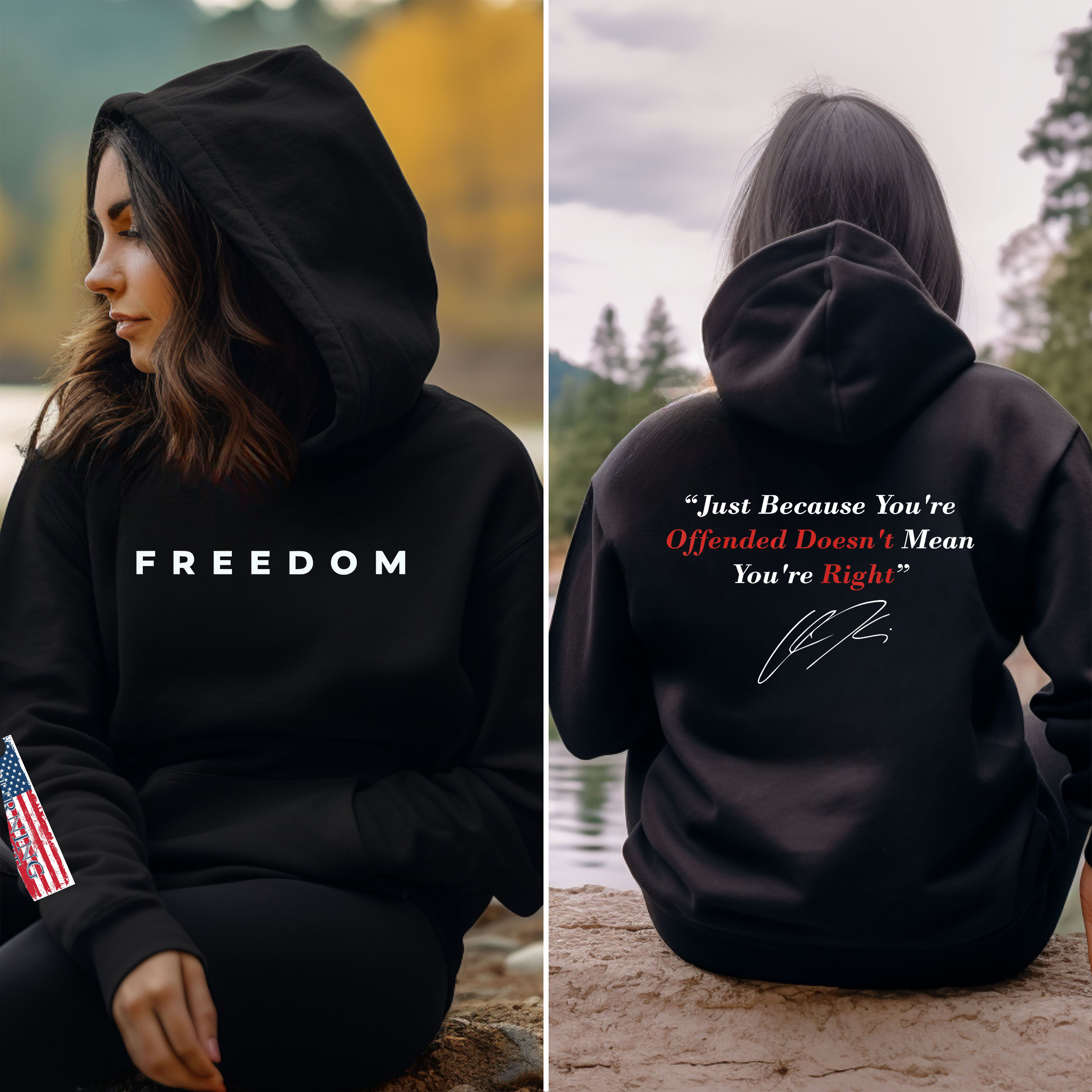 FREEDOM Hoodie – Charlie Kirk quote