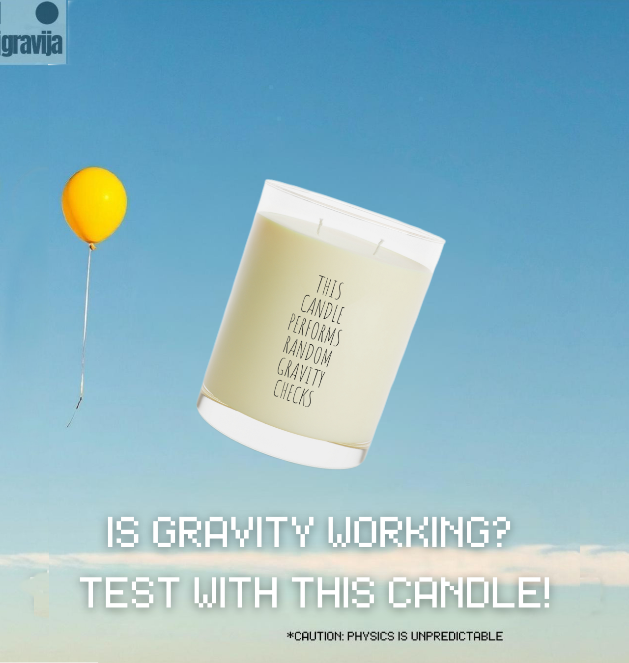 This Candle Performs Random Gravity Checks | Scented Candle - Full Glass, 11oz product thumbnail image This Candle Performs Random Gravity Checks | Scented Candle - Full Glass, 11oz product thumbnail image