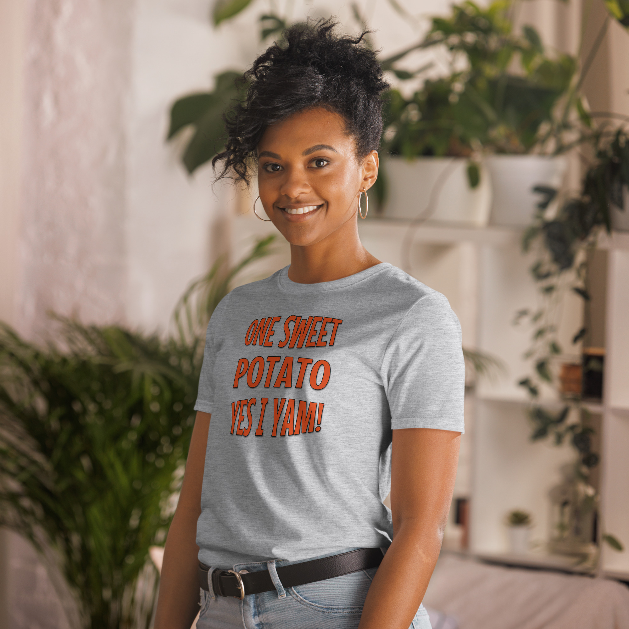 Sweet Potato Humor Tee, Funny Unisex T-Shirt for Foodies, Gift for Thanksgiving, Casual Wear, Unique Culinary Gifts product thumbnail image