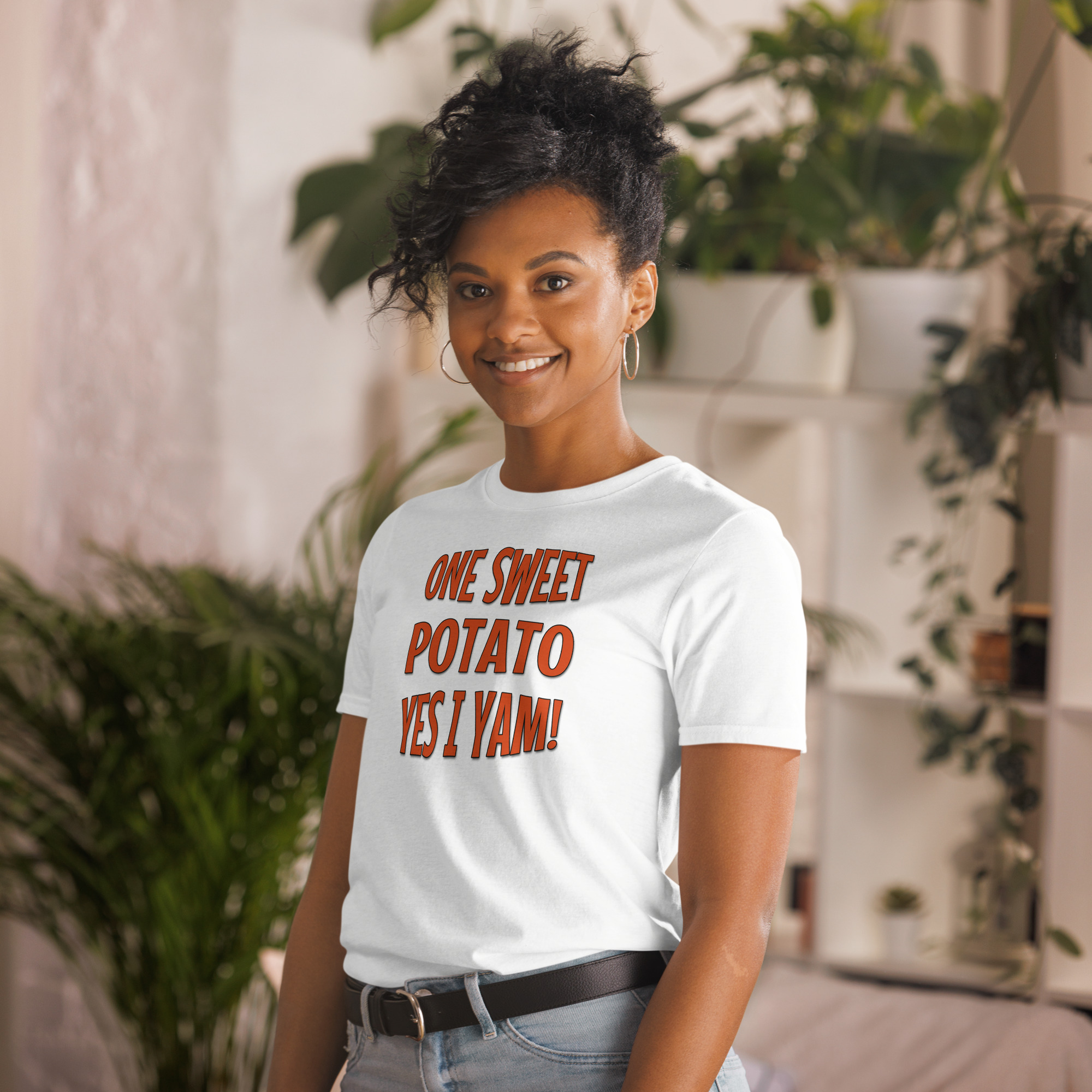 Sweet Potato Humor Tee, Funny Unisex T-Shirt for Foodies, Gift for Thanksgiving, Casual Wear, Unique Culinary Gifts product thumbnail image