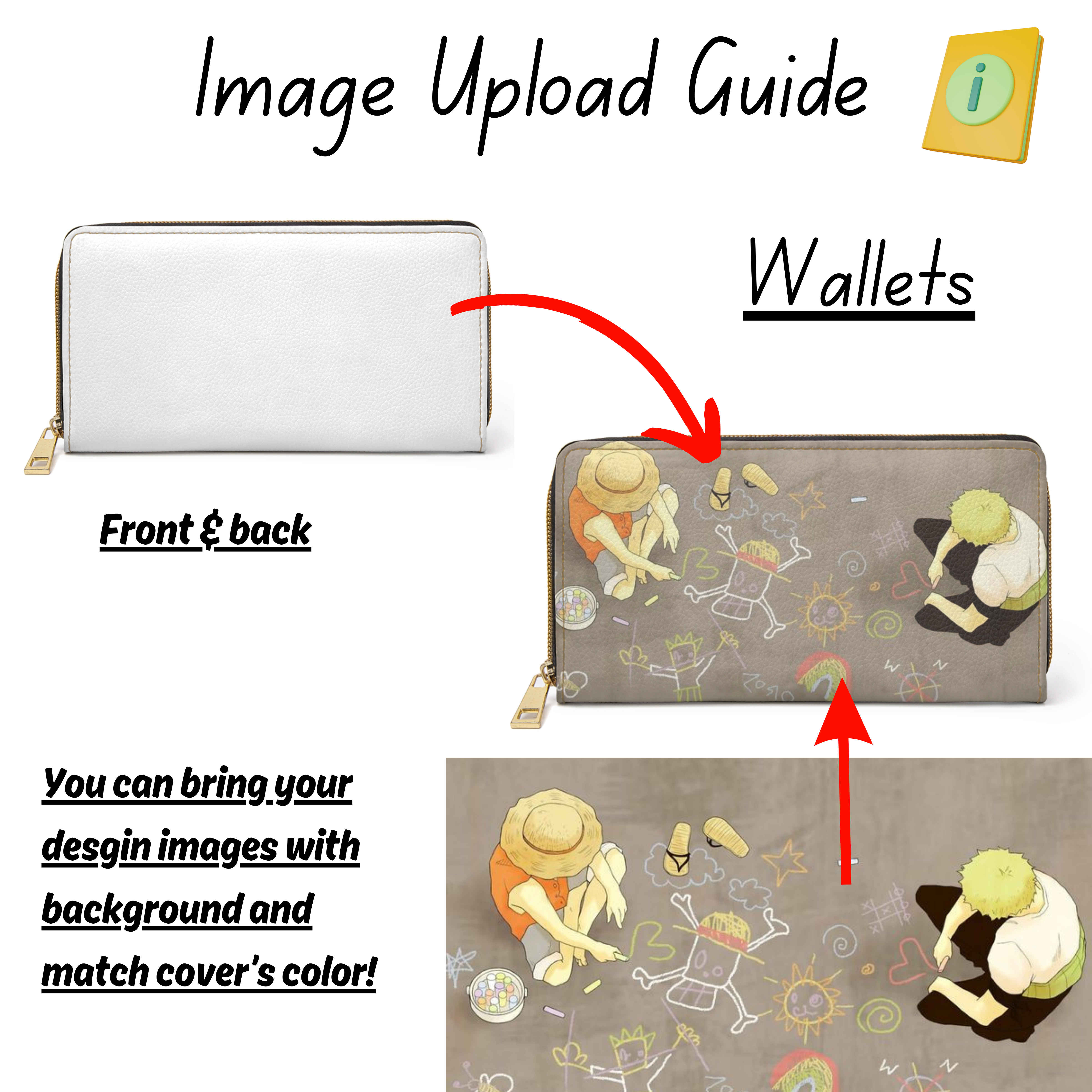 Personalized Zipper Wallet, 100% PU Leather, Accessory for Daily Use, Travel, Work, Holidays, Organizing, Fashionable, Secure Storage, Birthdays Gift for Her/Him product thumbnail image Personalized Zipper Wallet, 100% PU Leather, Accessory for Daily Use, Travel, Work, Holidays, Organizing, Fashionable, Secure Storage, Birthdays Gift for Her/Him product thumbnail image