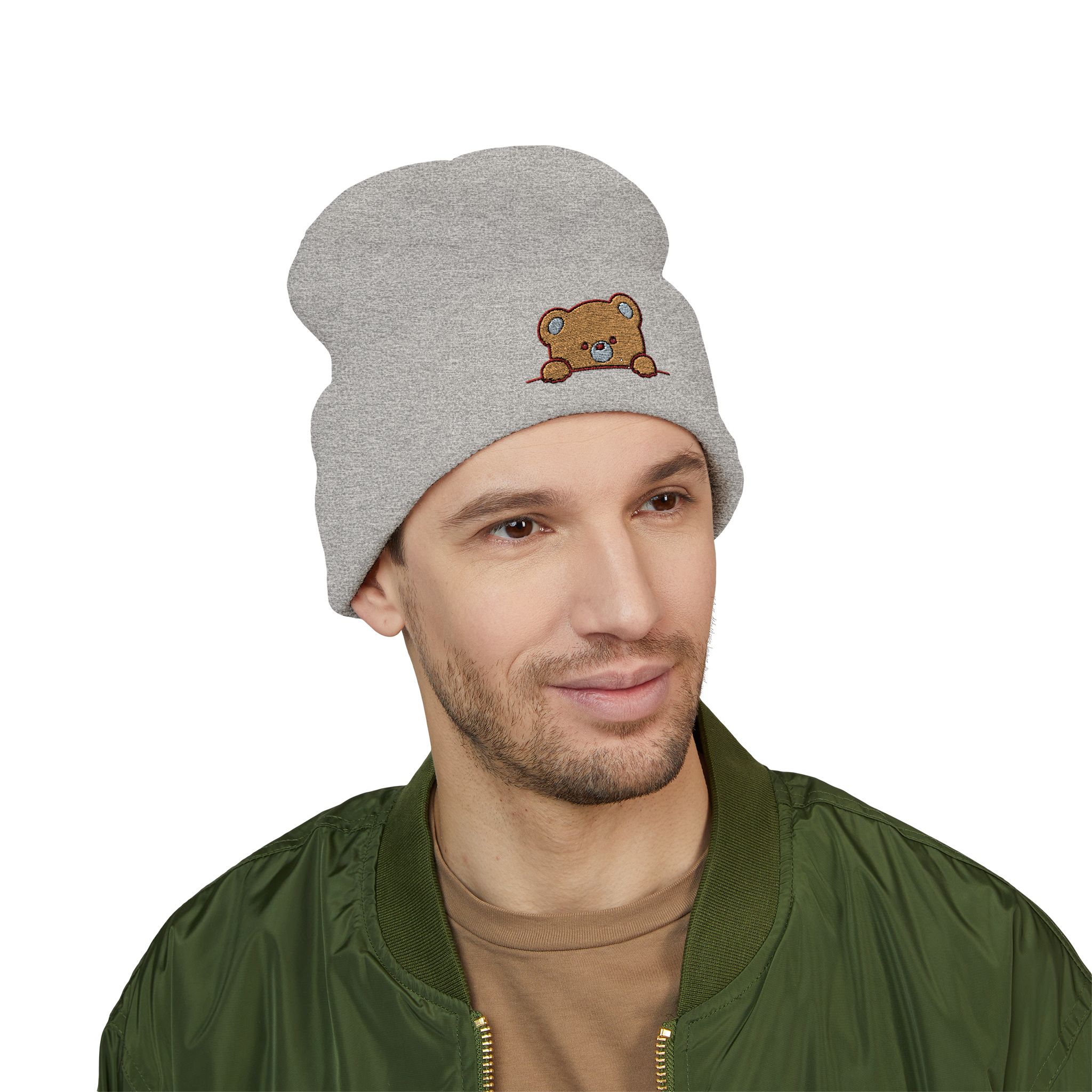 Personalized Cuffed Beanie (Embroidered), Winter Hat, Unisex Knit Hat, Custom Beanie, Winter Seasons, Cozy Accessories, Birthdays Gift idea product thumbnail image