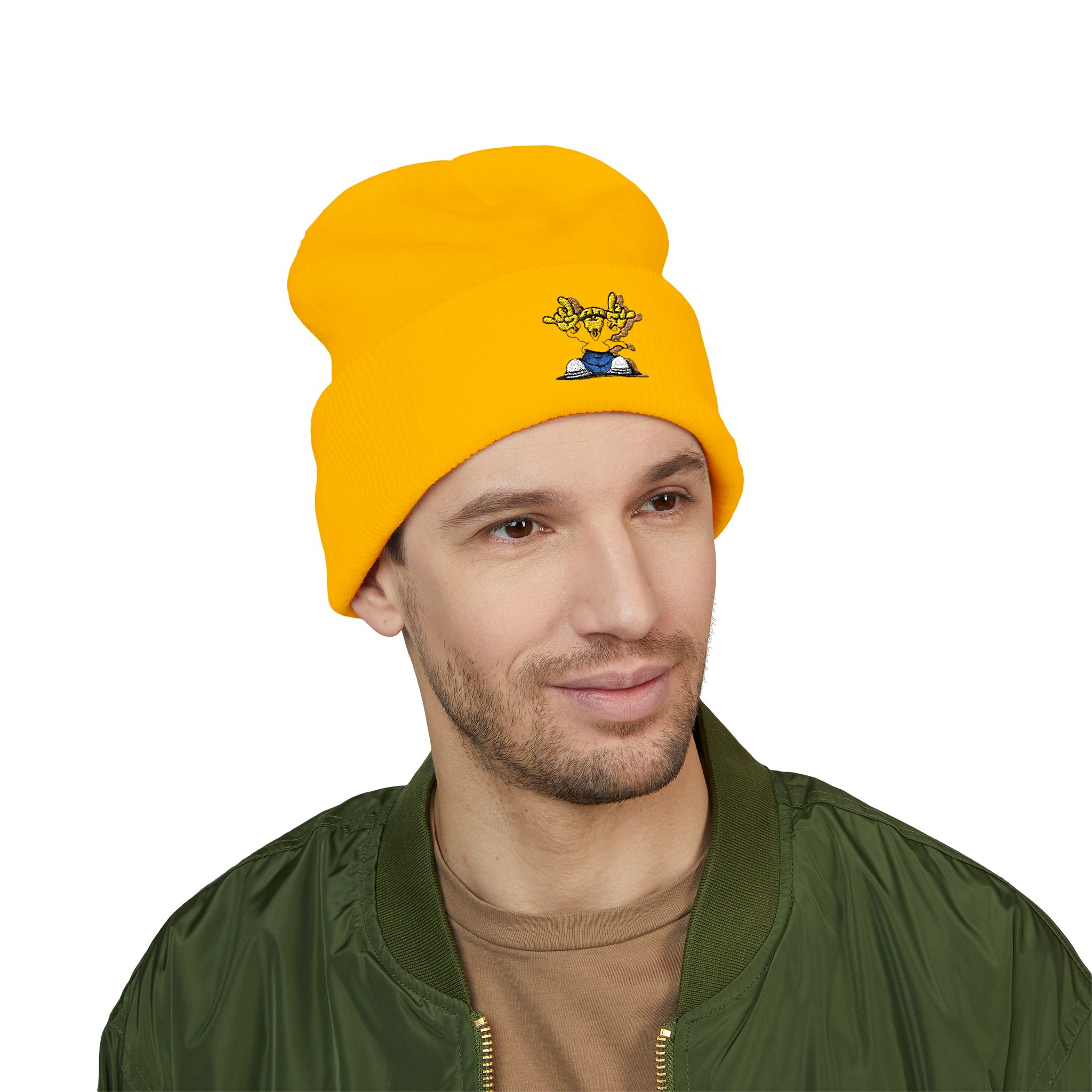 Personalized Cuffed Beanie (Embroidered), Winter Hat, Unisex Knit Hat, Custom Beanie, Winter Seasons, Cozy Accessories, Birthdays Gift idea product thumbnail image