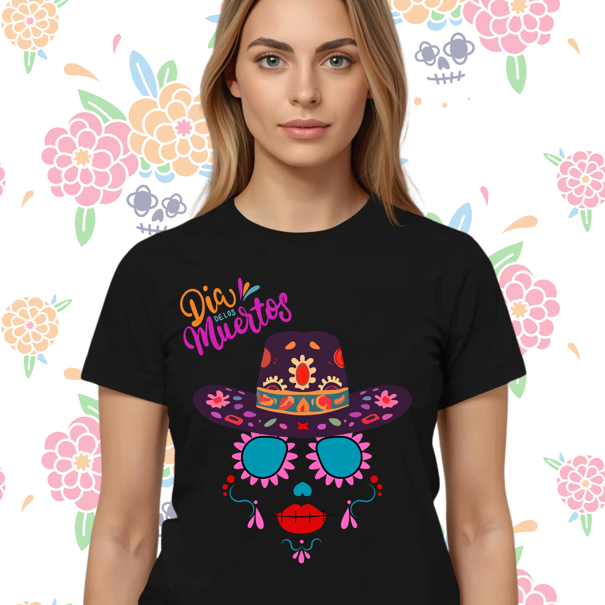 Día de los Muertos Shirt – Festive T-Shirt for Halloween & Day of the Dead product thumbnail image Día de los Muertos Shirt – Festive T-Shirt for Halloween & Day of the Dead product thumbnail image