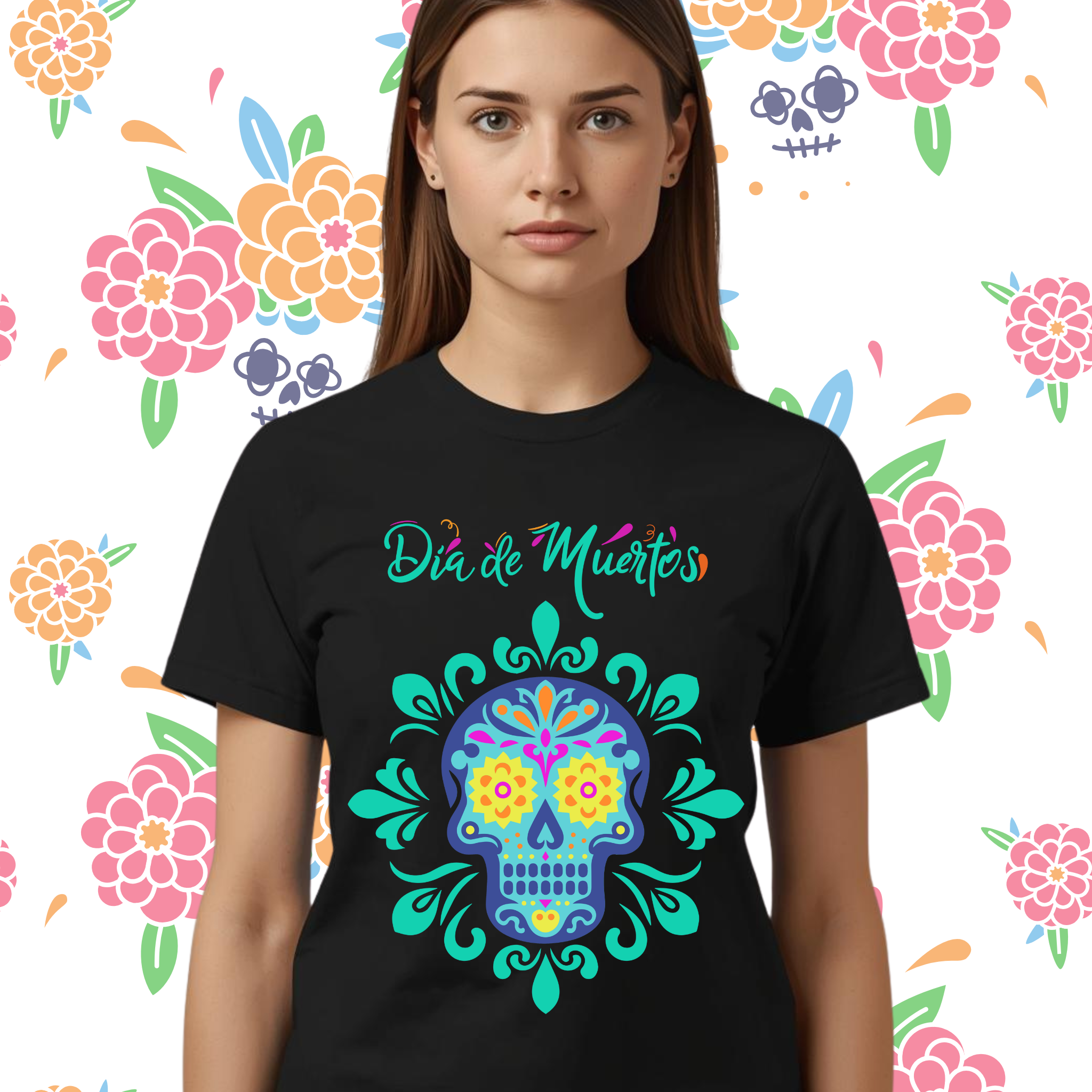 Día de los Muertos Shirt – Festive T-Shirt for Halloween & Day of the Dead product thumbnail image Día de los Muertos Shirt – Festive T-Shirt for Halloween & Day of the Dead product thumbnail image