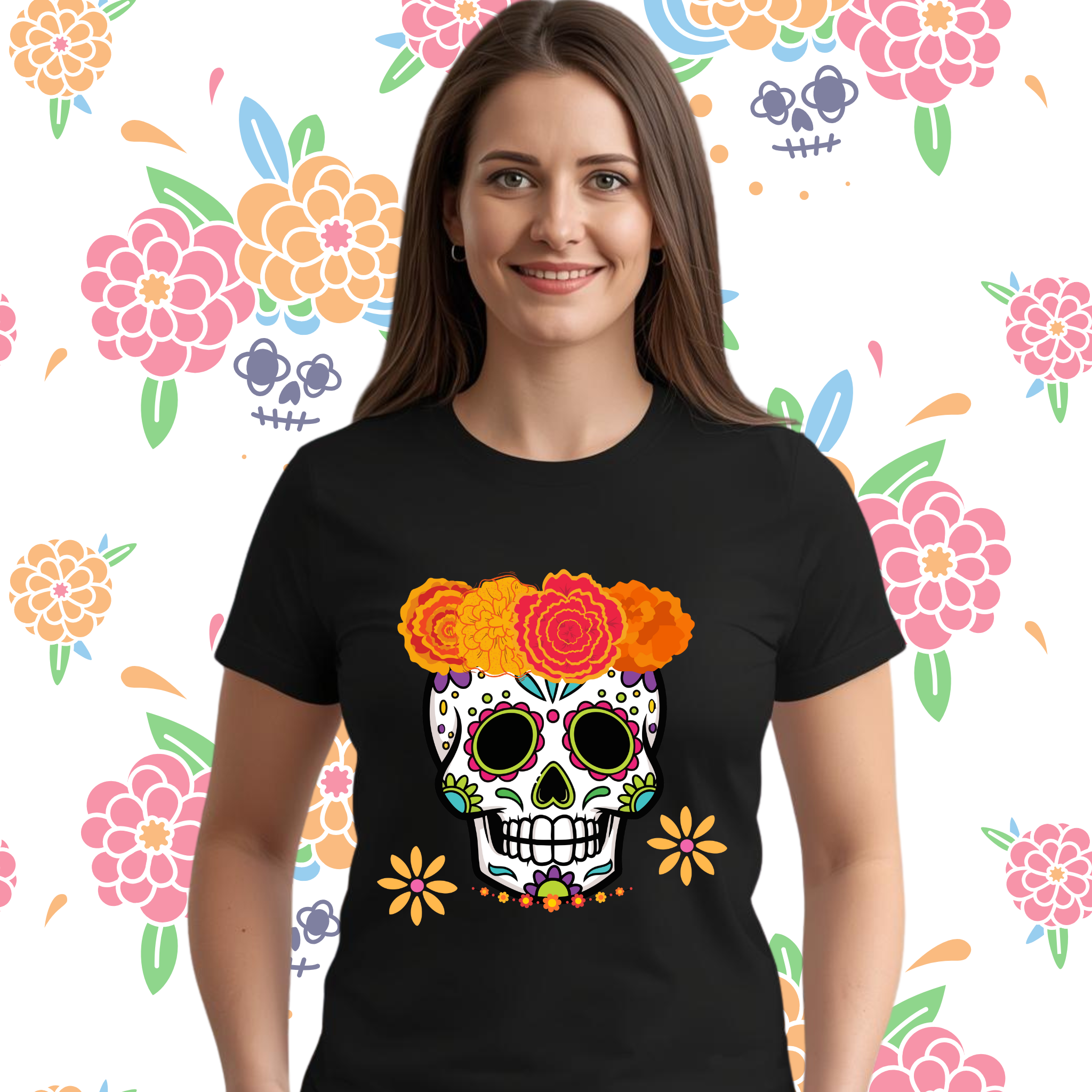 Día de los Muertos Shirt – Festive T-Shirt for Halloween & Day of the Dead product thumbnail image Día de los Muertos Shirt – Festive T-Shirt for Halloween & Day of the Dead product thumbnail image