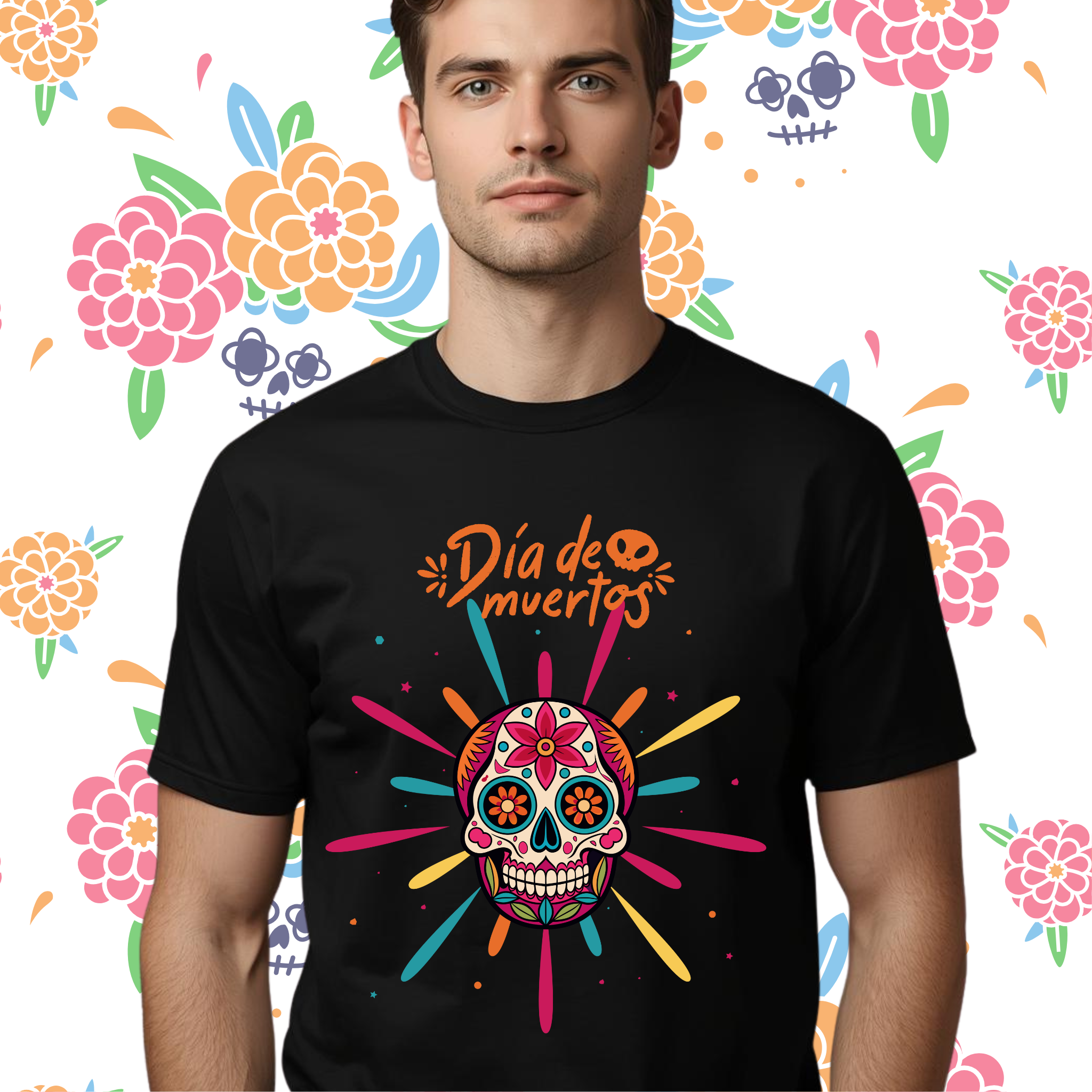Día de los Muertos Shirt – Festive T-Shirt for Halloween & Day of the Dead product thumbnail image Día de los Muertos Shirt – Festive T-Shirt for Halloween & Day of the Dead product thumbnail image