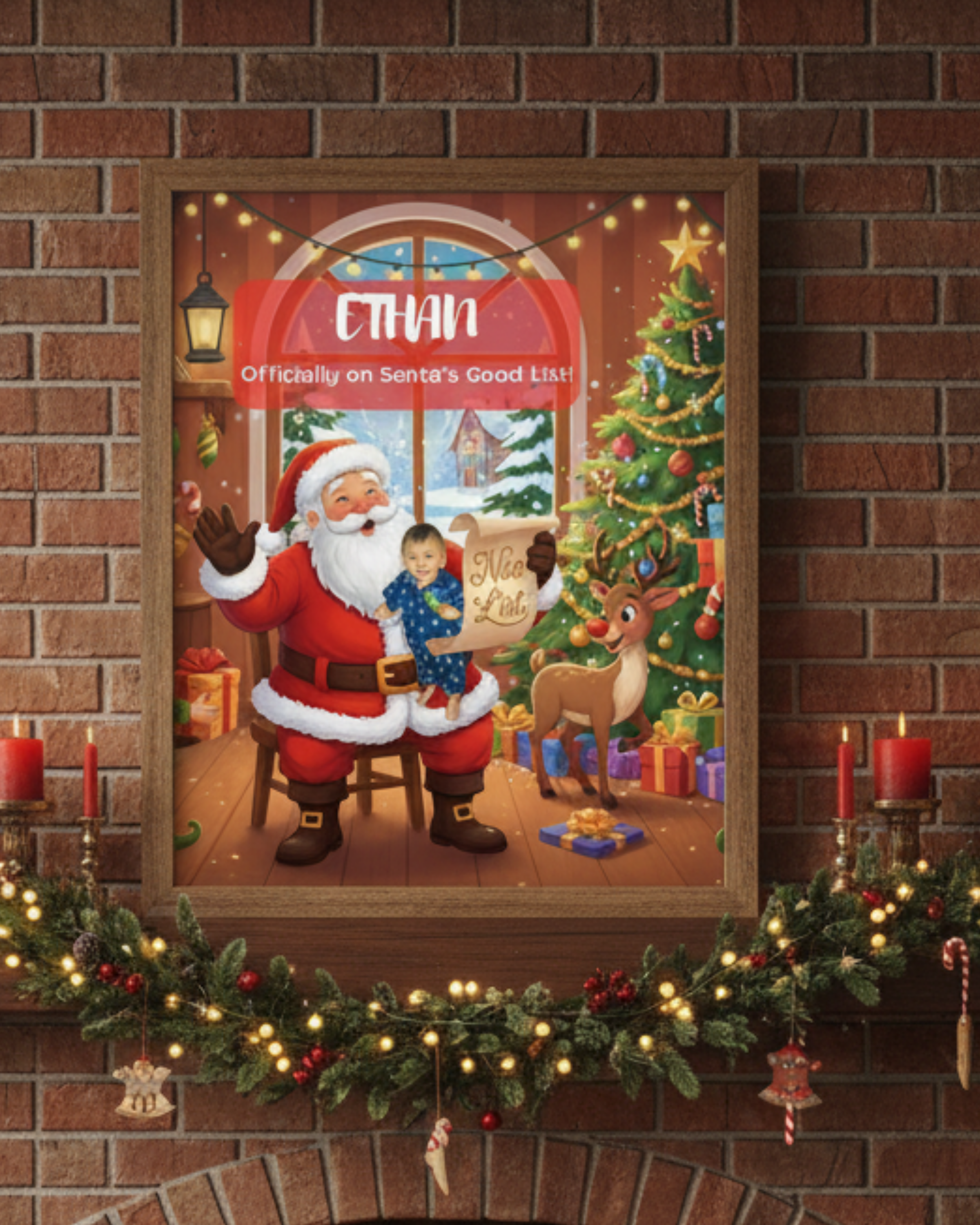 Personalized Santa Good List Photo Poster, Personalized North Pole Letter from Santa, Christmas Nice List Certificate, Magical Xmas Gift, Christmas Keepsake product thumbnail image Personalized Santa Good List Photo Poster, Personalized North Pole Letter from Santa, Christmas Nice List Certificate, Magical Xmas Gift, Christmas Keepsake product thumbnail image