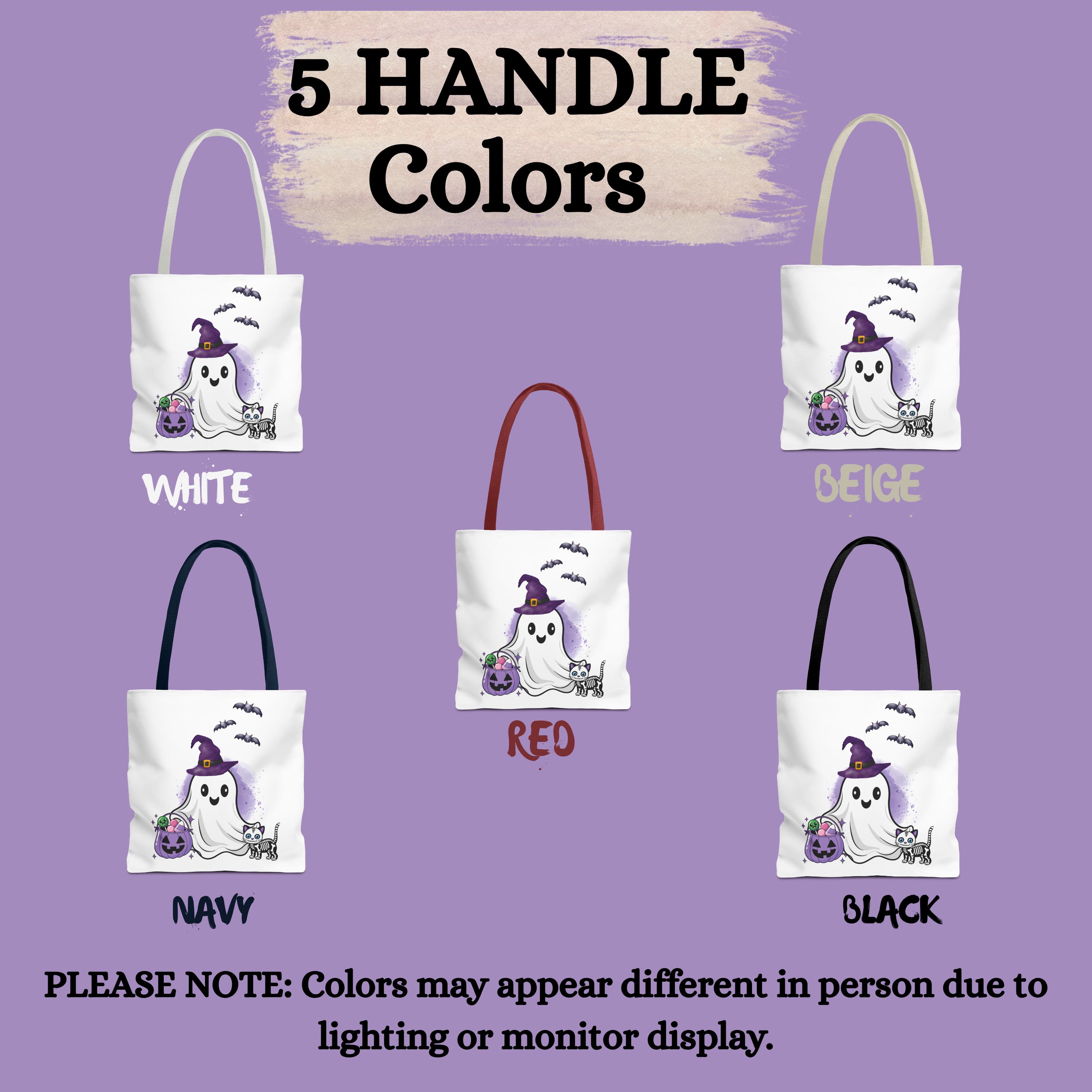 Halloween Tote Bag - Ghost Trick or Treat Gift product thumbnail image Halloween Tote Bag - Ghost Trick or Treat Gift product thumbnail image